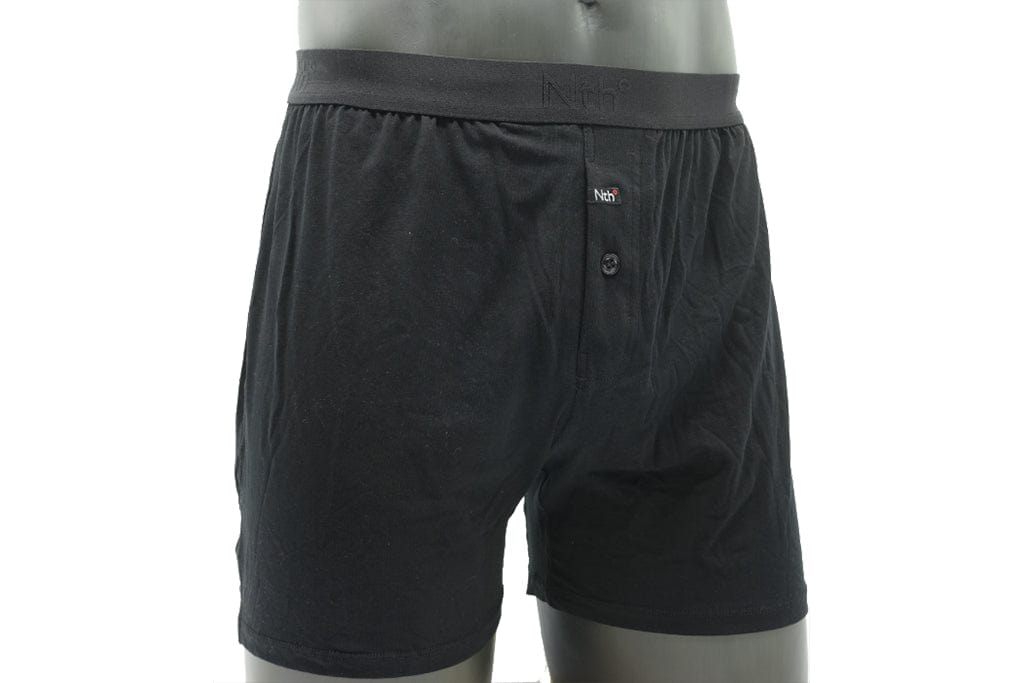 NTH DEGREE MODAL 40S RELAXED FIT BOXER BLACK Underwear