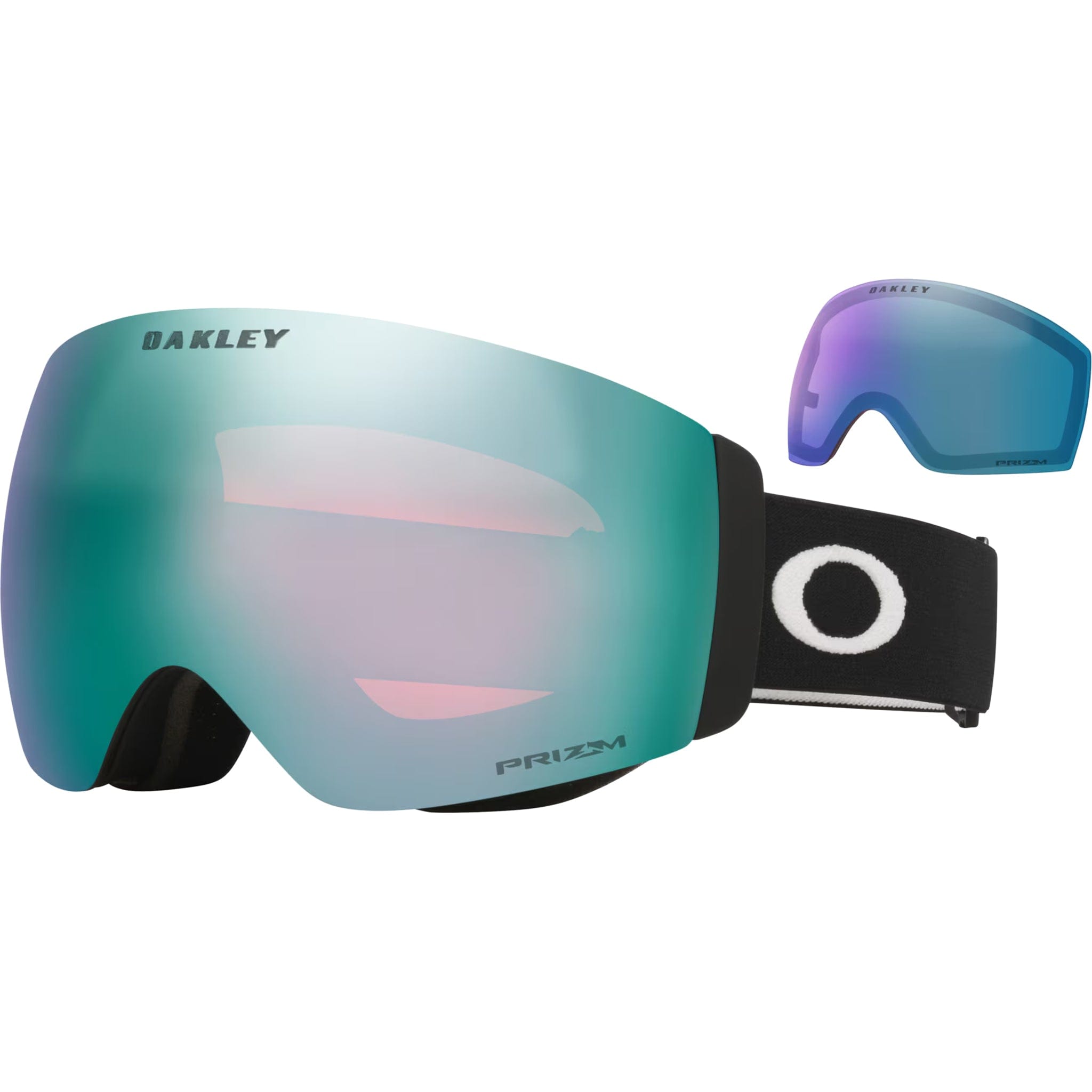 Oakley Flight Deck Pro M Snow Goggles Matte Black Prizm Snow Sapphire Iridium Goggles