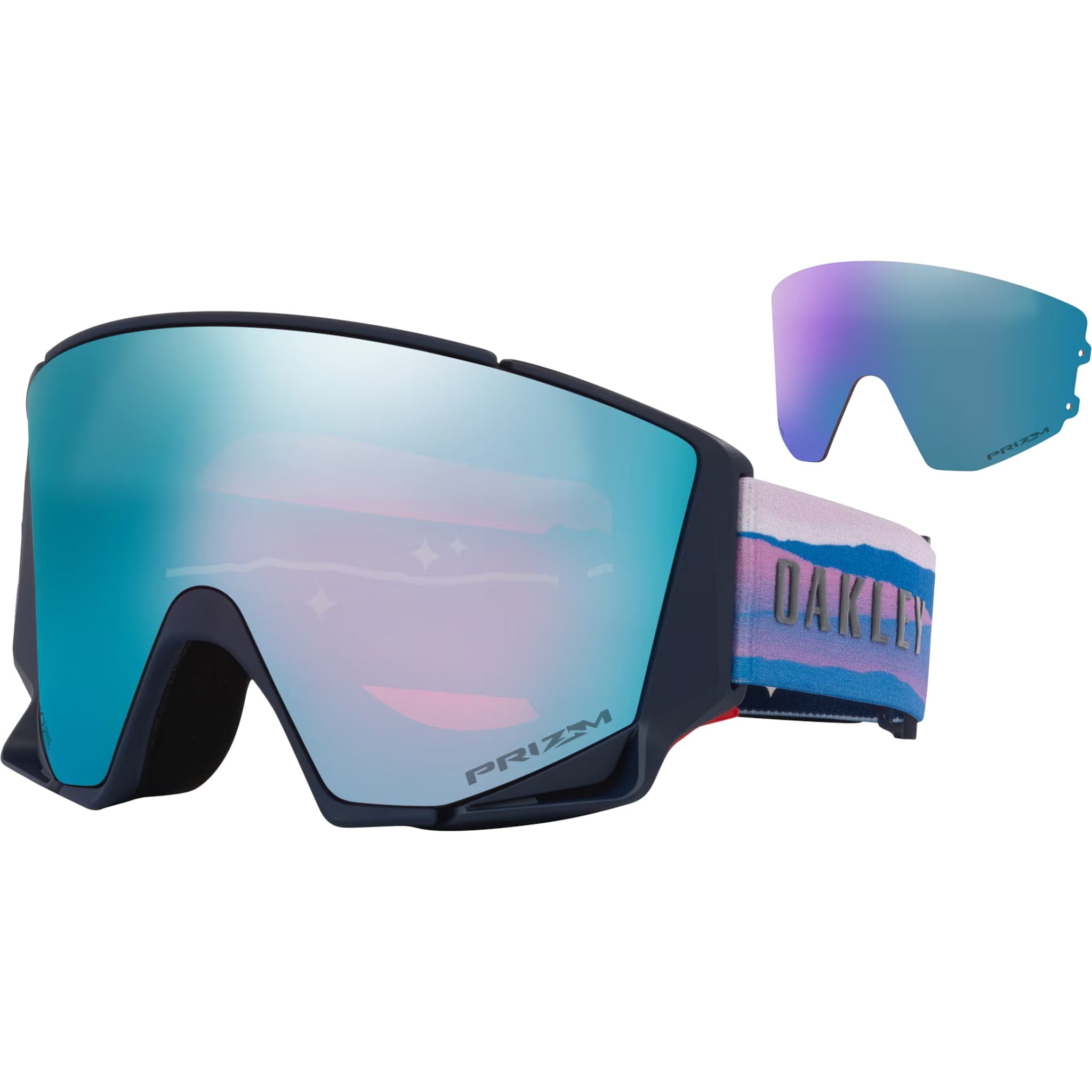 Oakley Flow Scape M Alt Fit Snow Goggles Mikaela Shiffrin Prizm Snow Sapphire Goggles