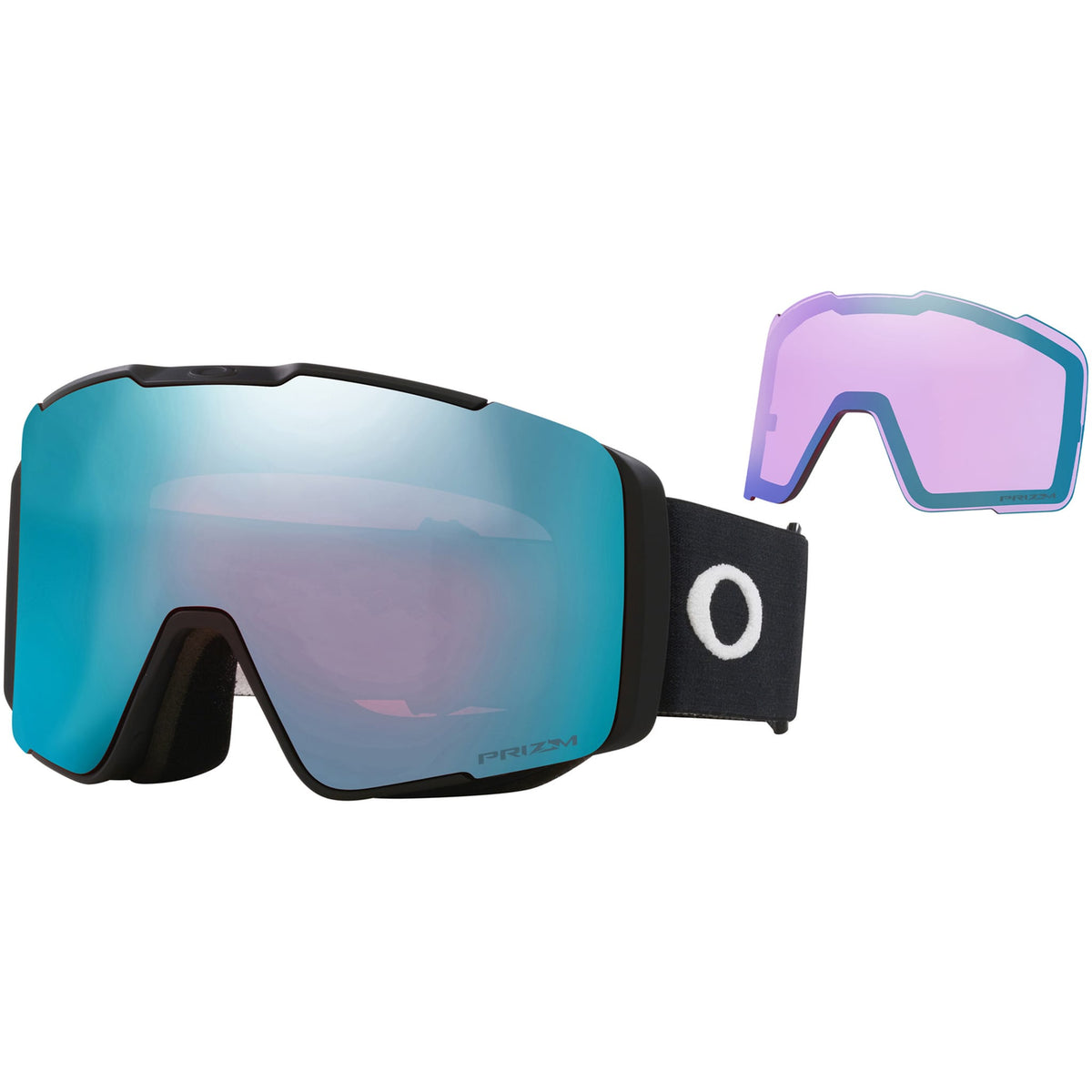 Oakley Line Miner Pro M Low Bridge Fit Snow Goggles Matte Black Prizm Snow Sapphire Iridium Lens 2027 Goggles