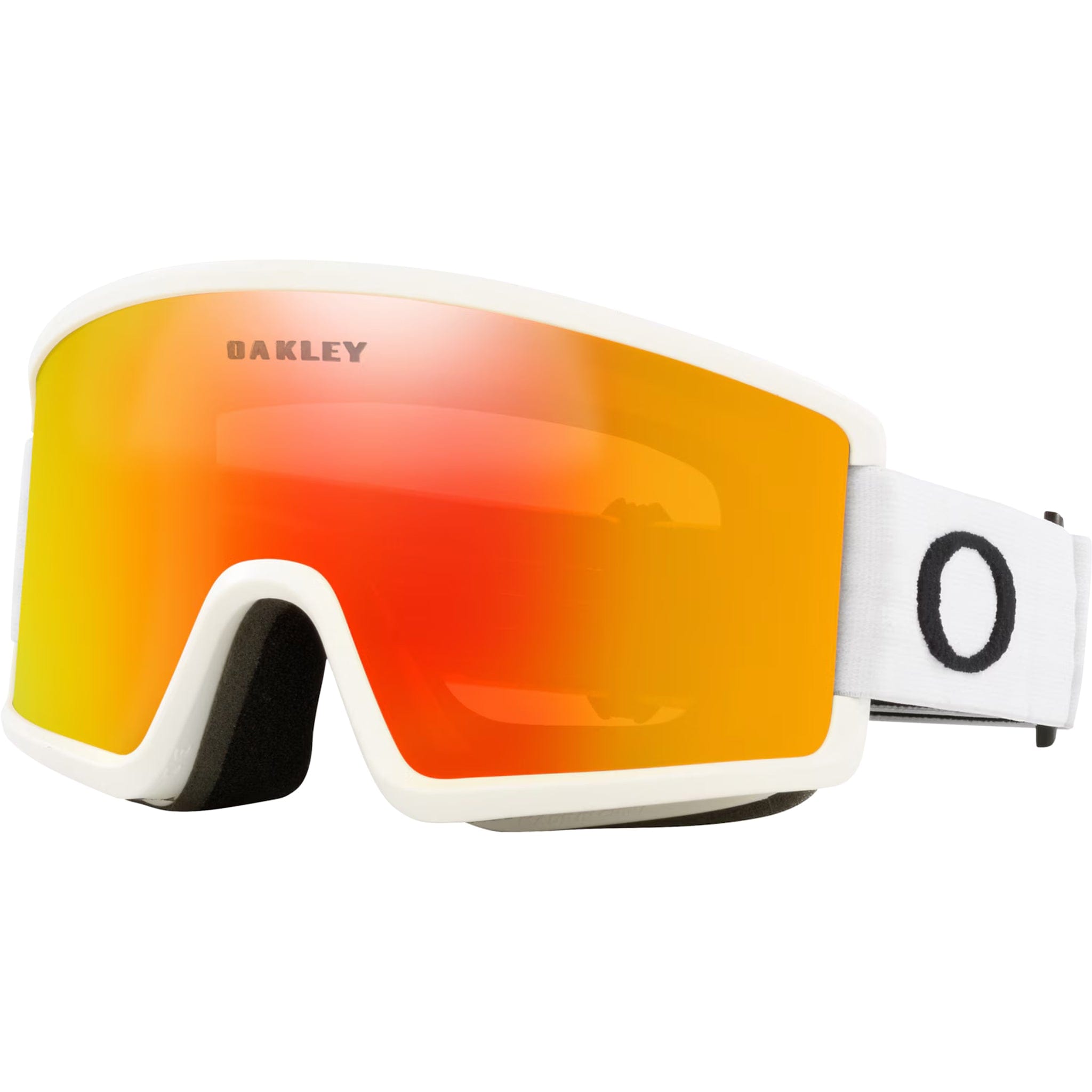 Oakley Target Line L Matte White Fire Iridium Lens Goggles
