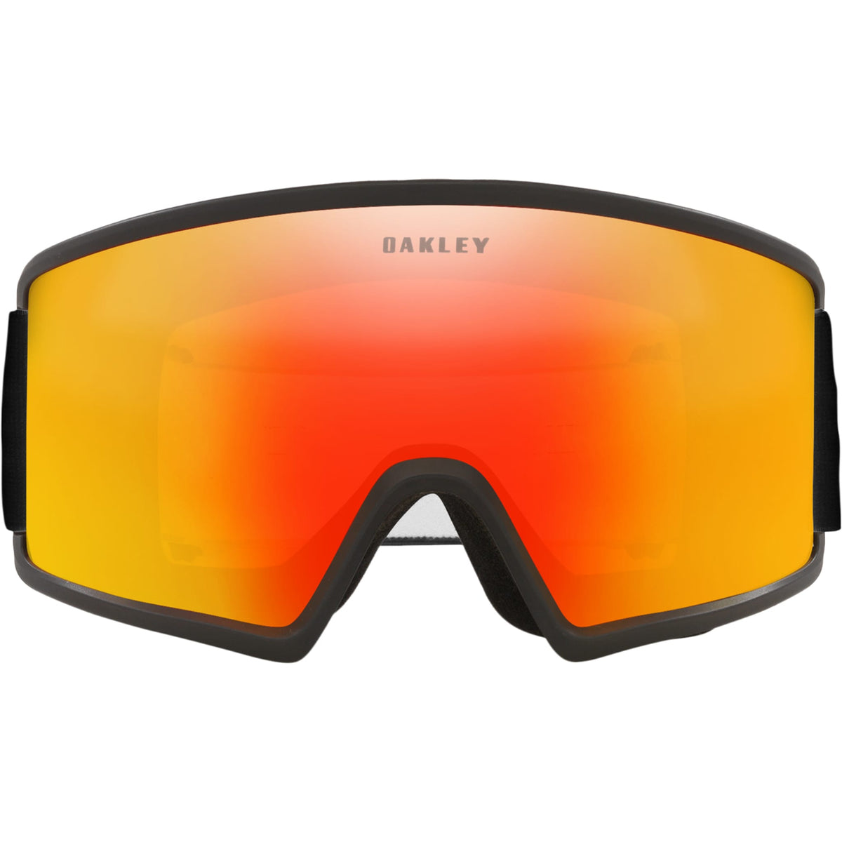 Oakley Target Line L Snow Goggles Matte Black Fire Iridium Lens & Persimmon Lens 2027 Goggles