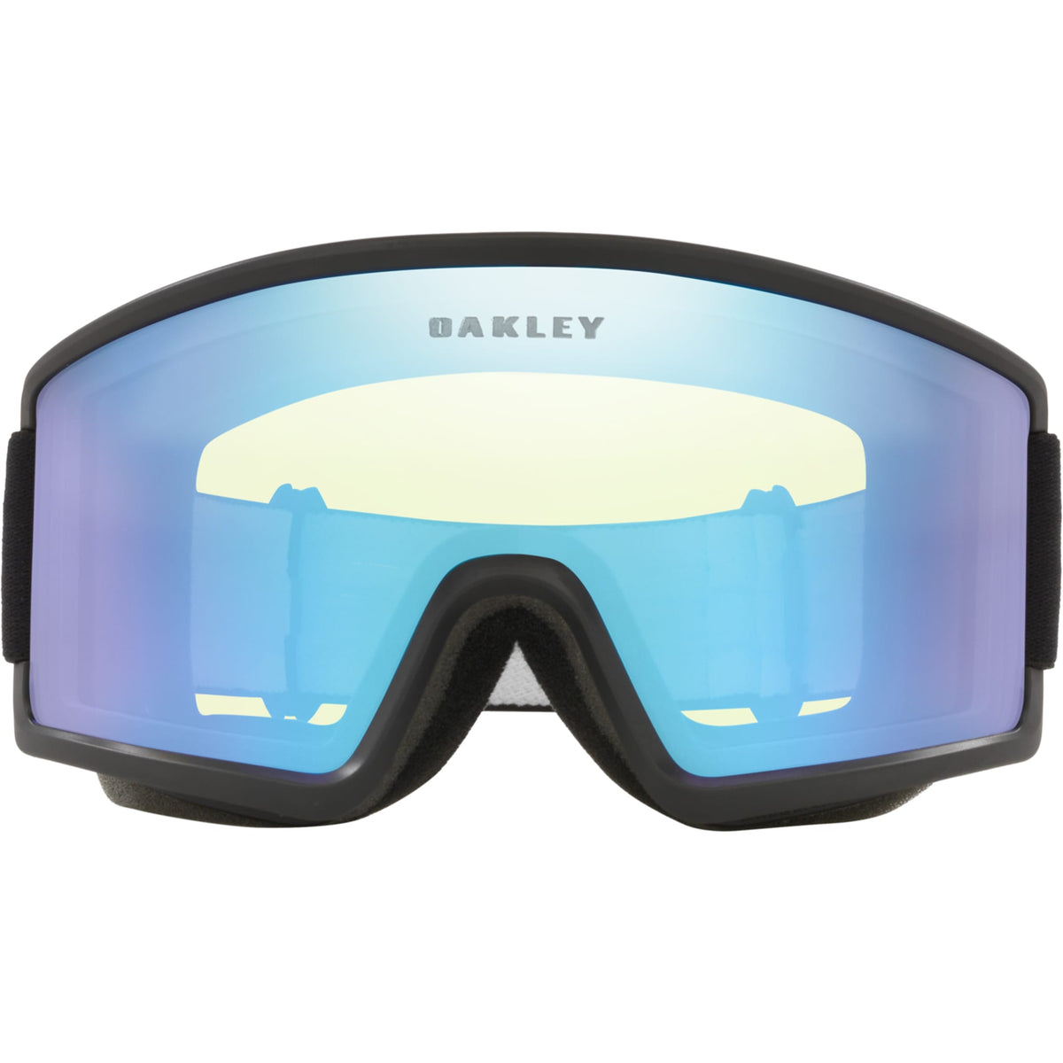 Oakley Target Line M Snow Goggles Matte Black Hi Yellow Iridium Lens & Dark Grey Lens 2027 Goggles