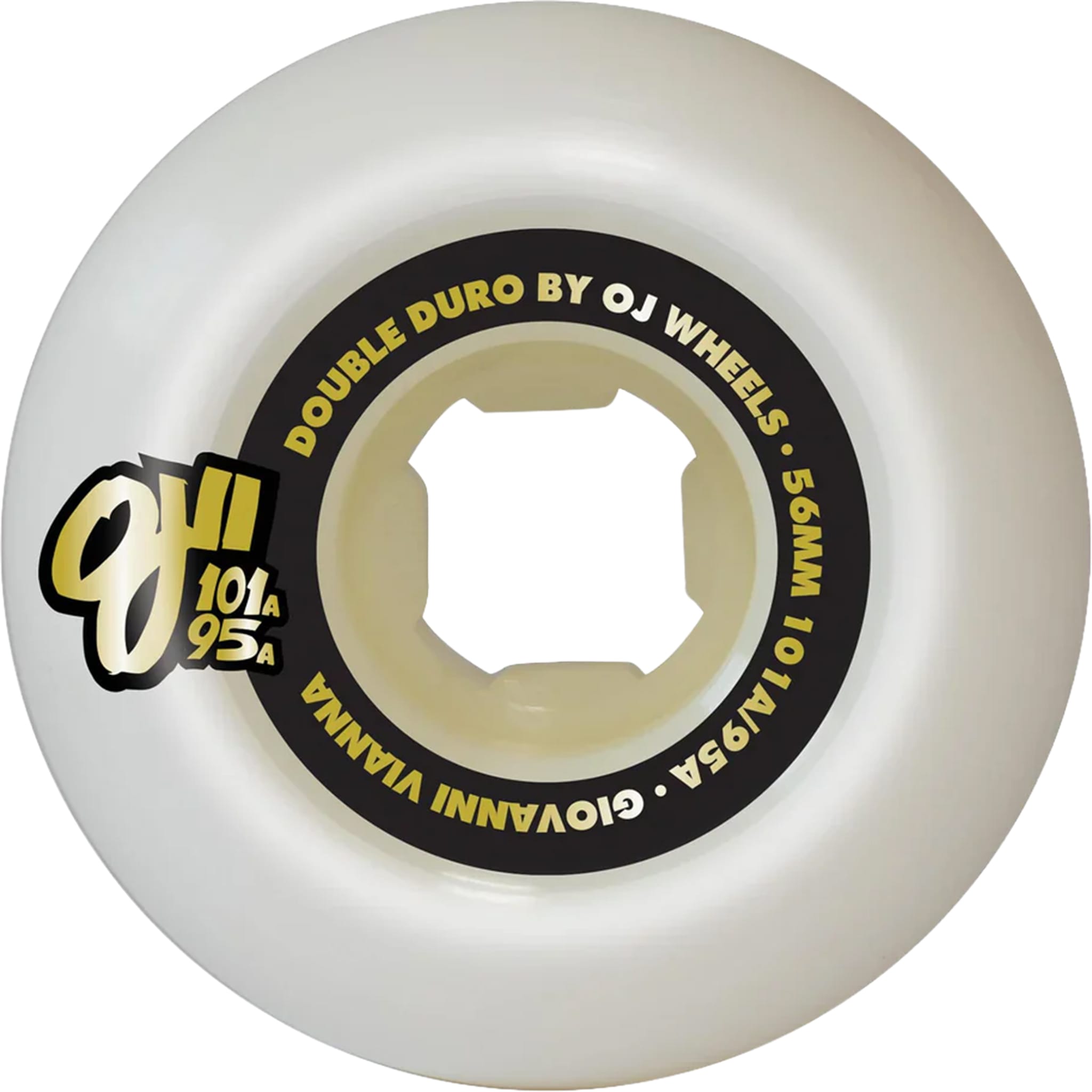 OJS Giovanni Vianna High Roller Double Duro Skateboard Wheels 101a/95a 56mm Skateboard Wheels