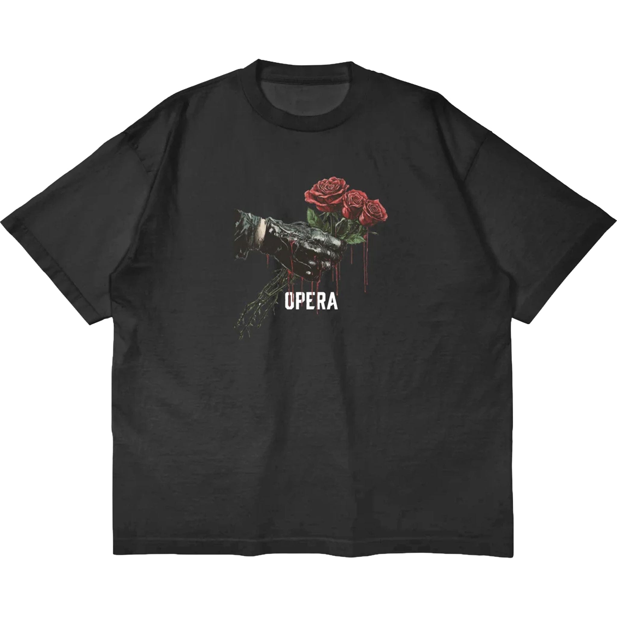 Opera Grip Garment Dye Premium Tee Black T Shirts