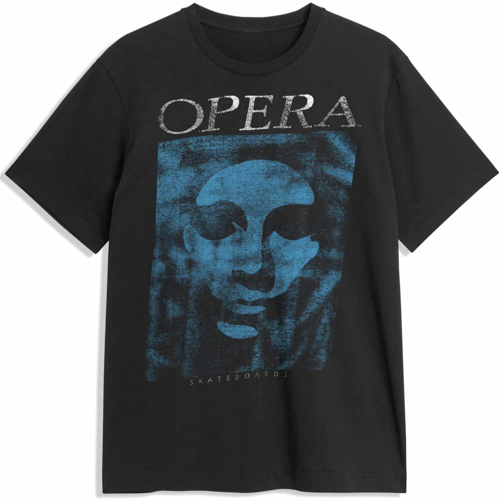 Opera Mask Vintage Premium Tee Black T Shirt
