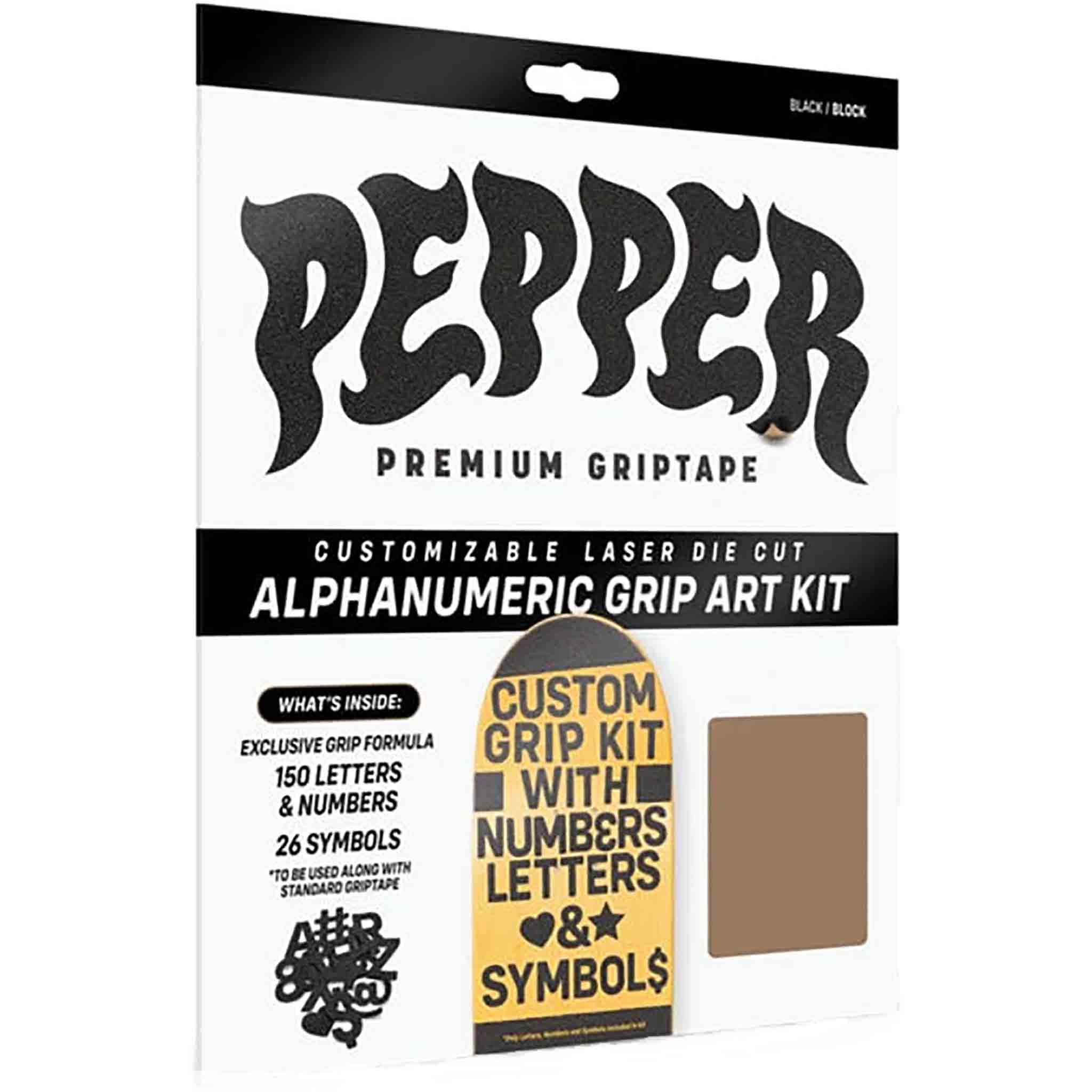 Pepper Alphanumeric Custom Griptape Kit Skate Accessories