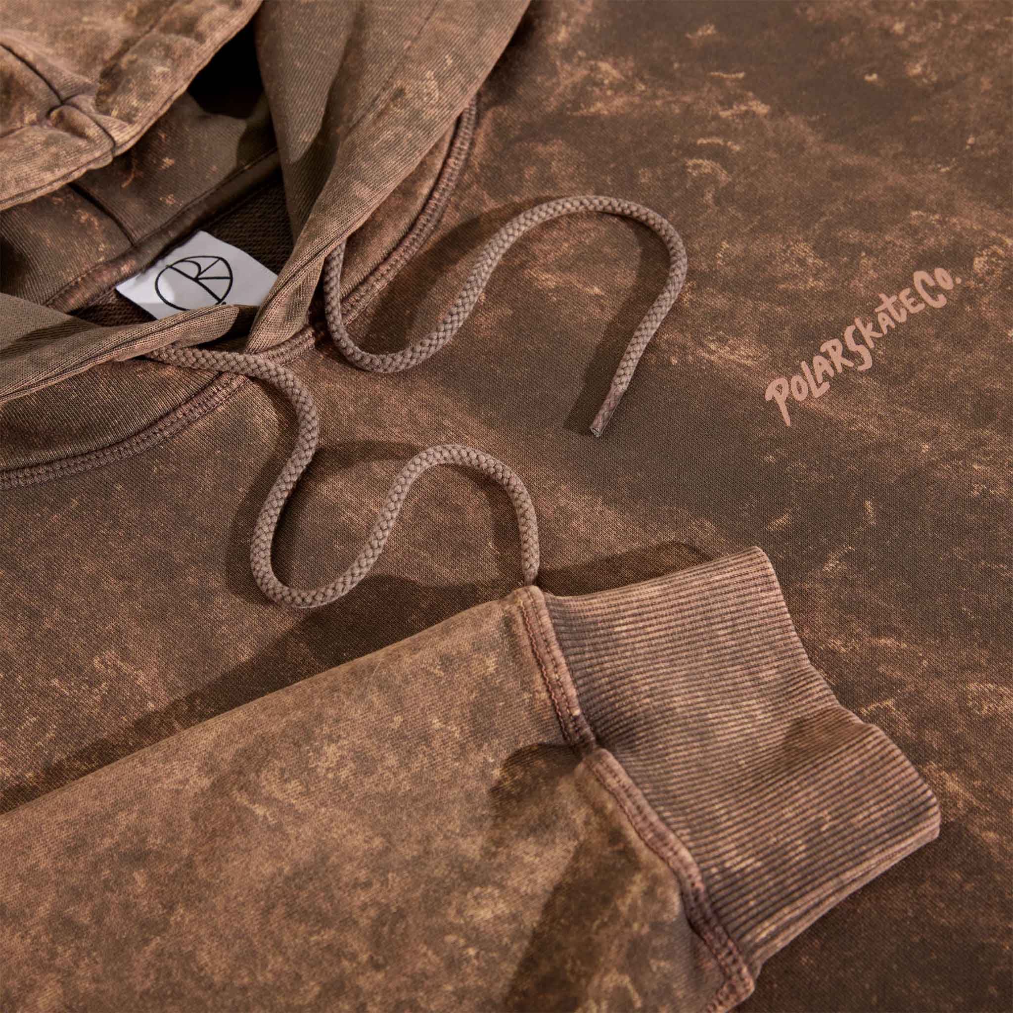 Polar Acid Frank Hoodie Surf Logo Brown Sweatshirts