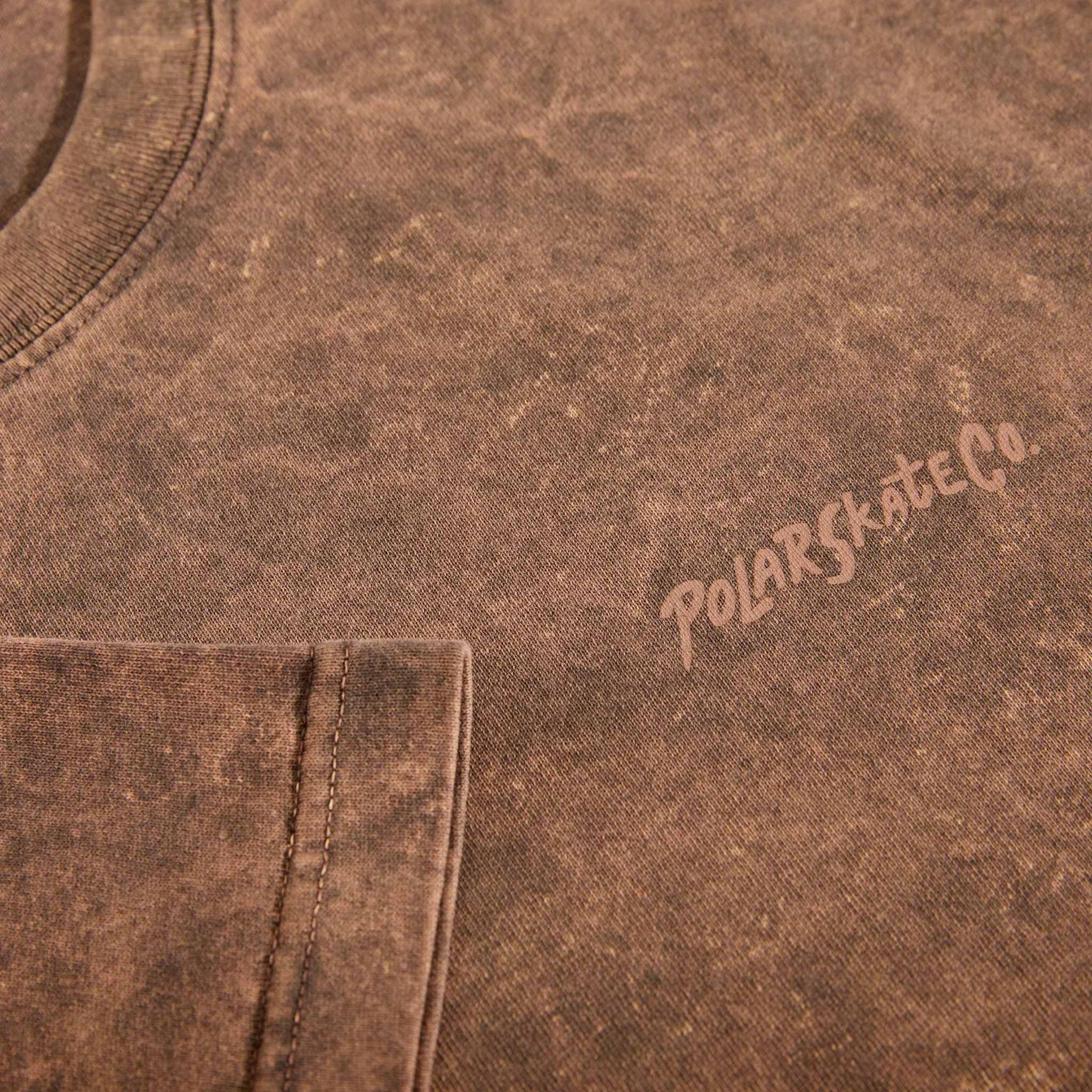 Polar Acid Tee Surf Logo Brown T Shirt