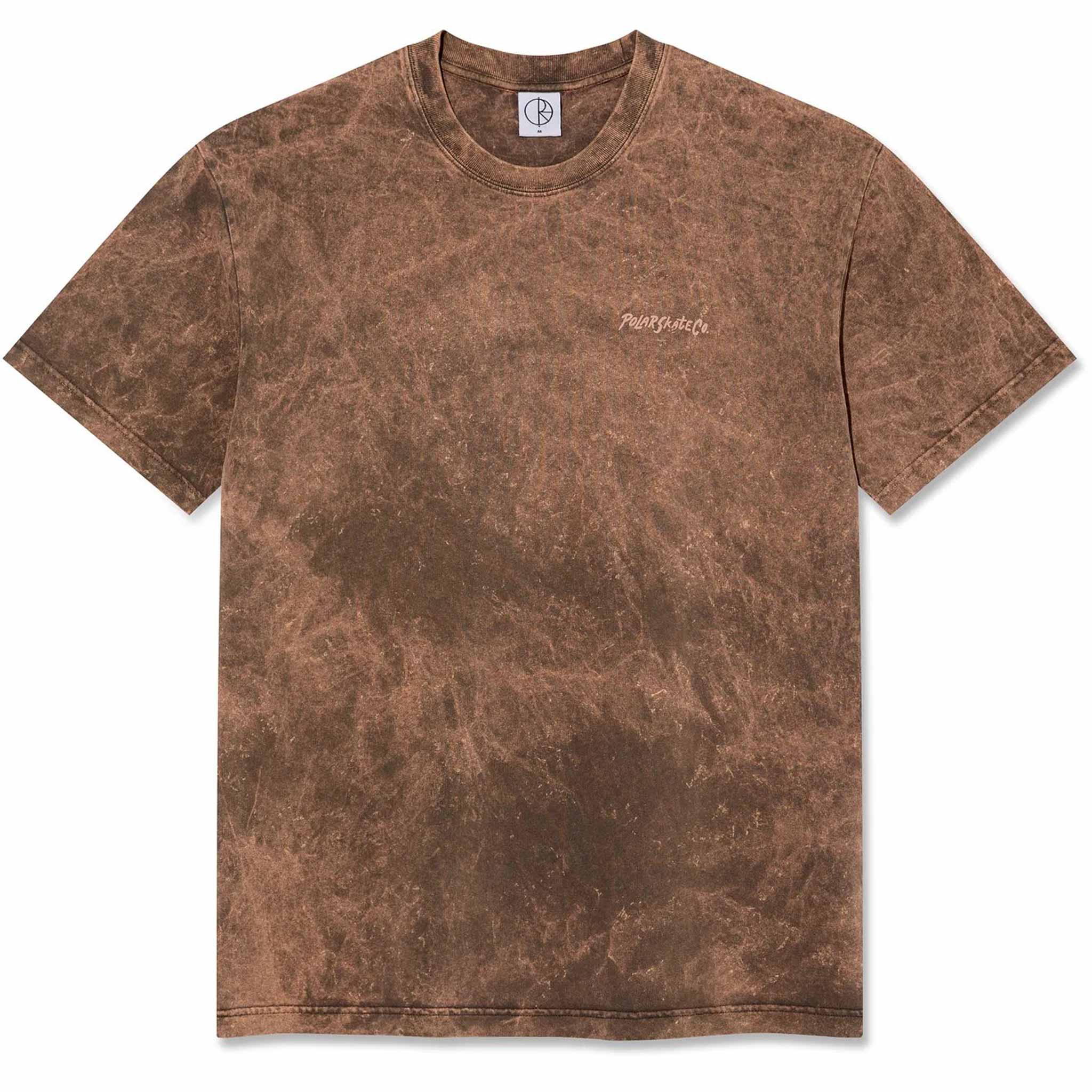 Polar Acid Tee Surf Logo Brown T Shirt