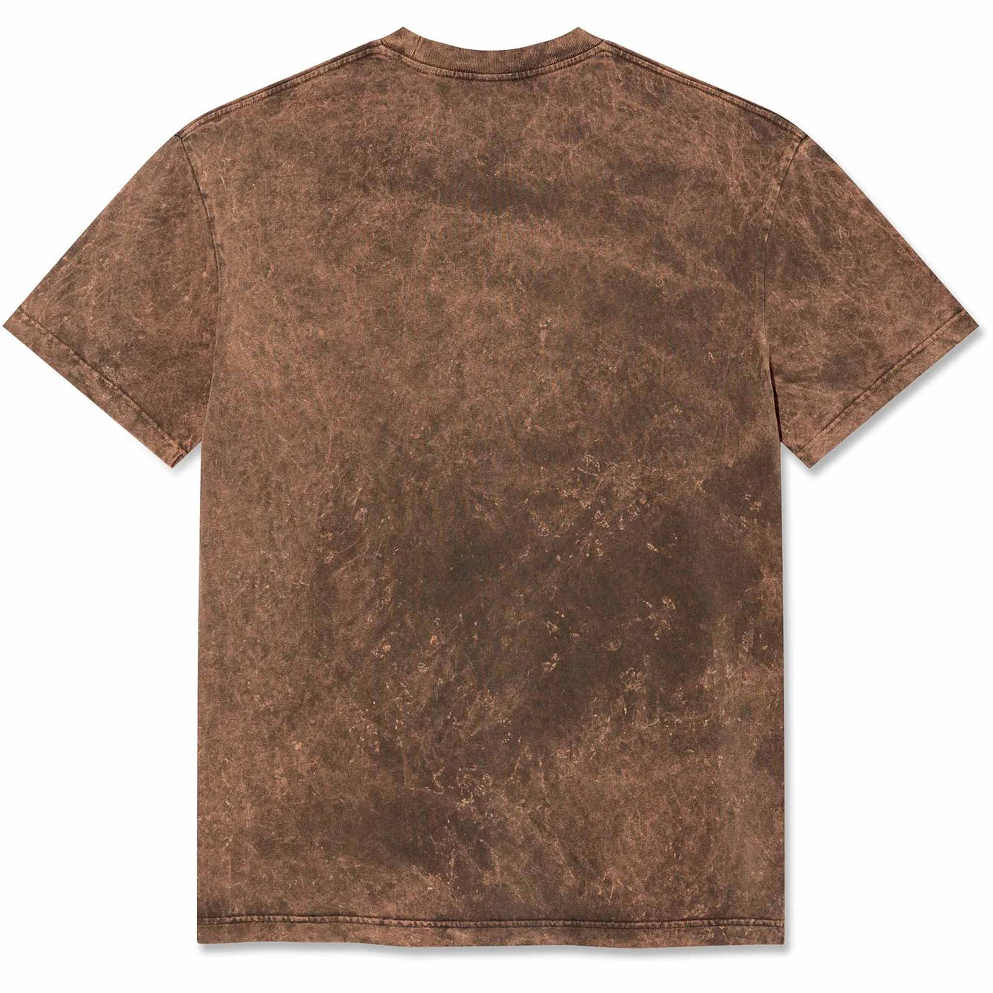 Polar Acid Tee Surf Logo Brown T Shirt