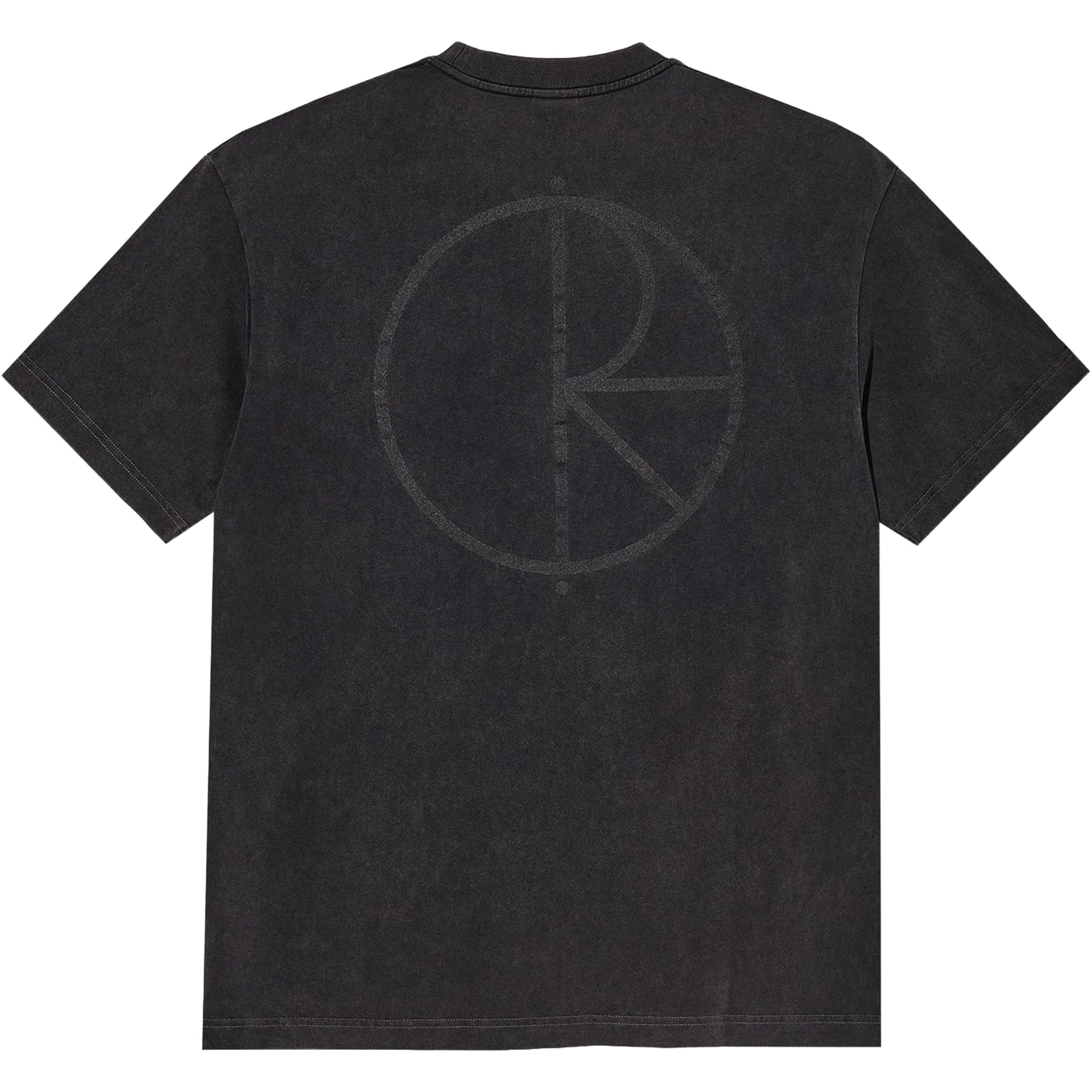 Polar Contrast T-Shirt Stroke Logo Silver Black Black T Shirt