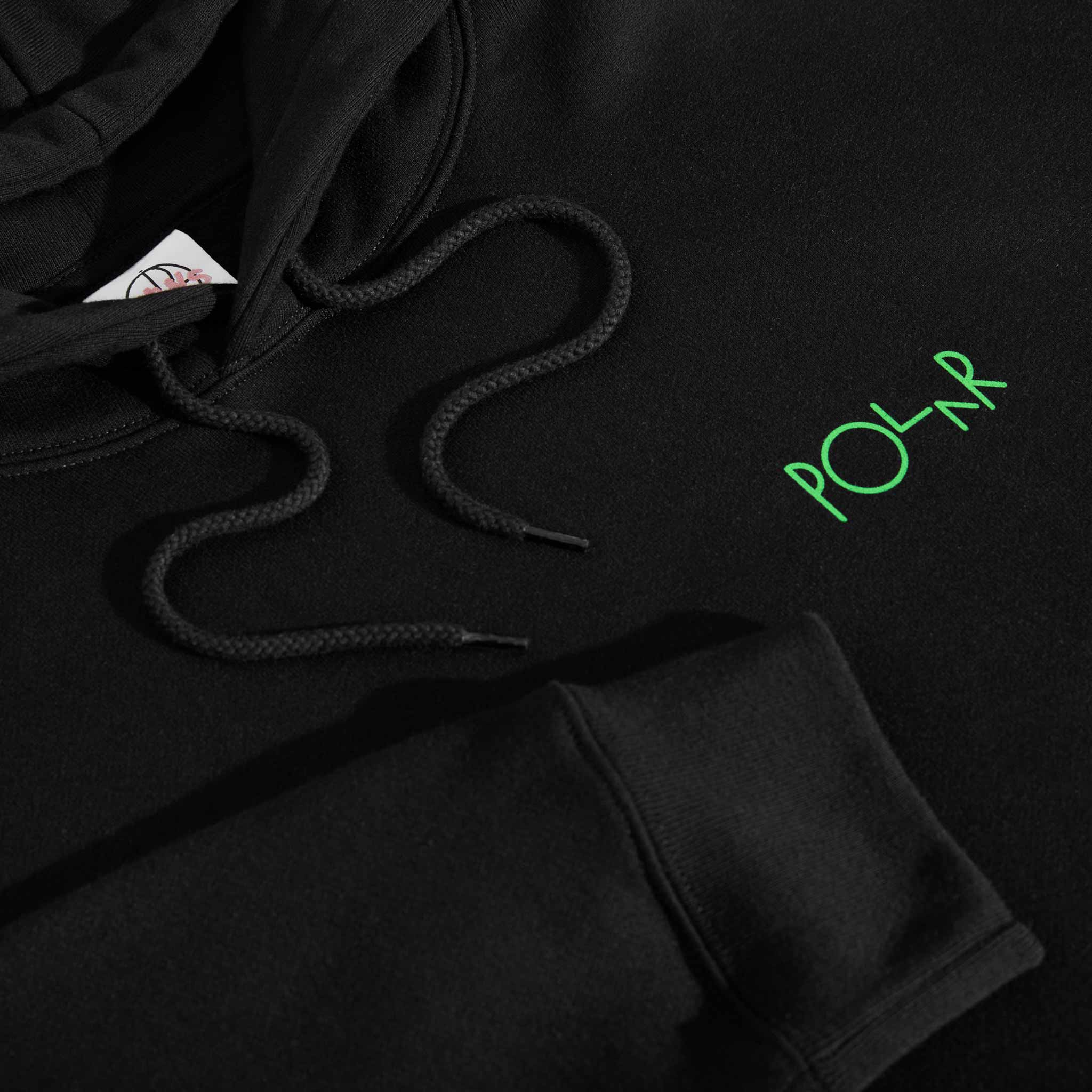 Polar Dave Hoodie Fill Logo Ourselves Collage Black Sweatshirts