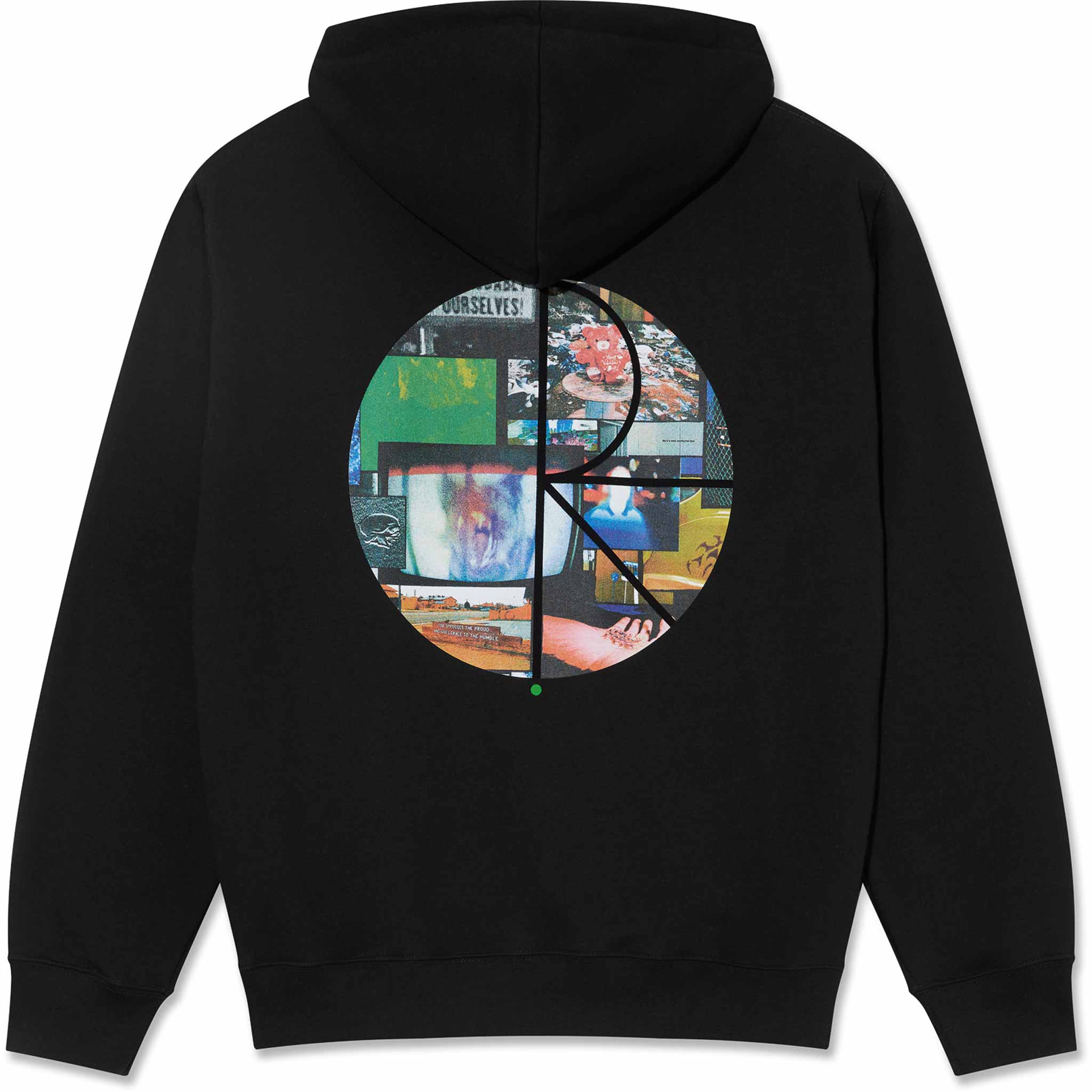 Polar Dave Hoodie Fill Logo Ourselves Collage Black Sweatshirts