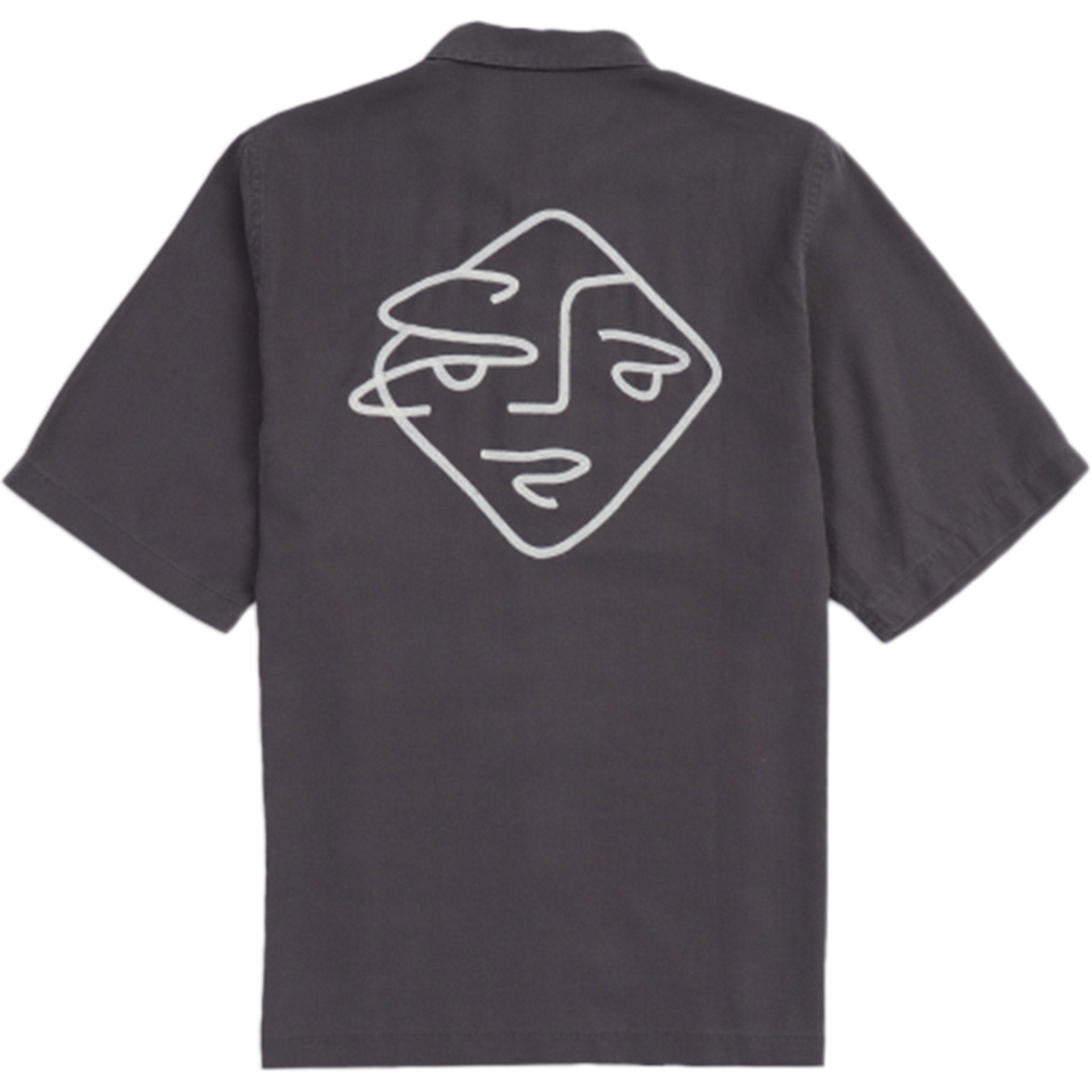 Polar Diamond Face Bowling Shirt Graphite Button Up