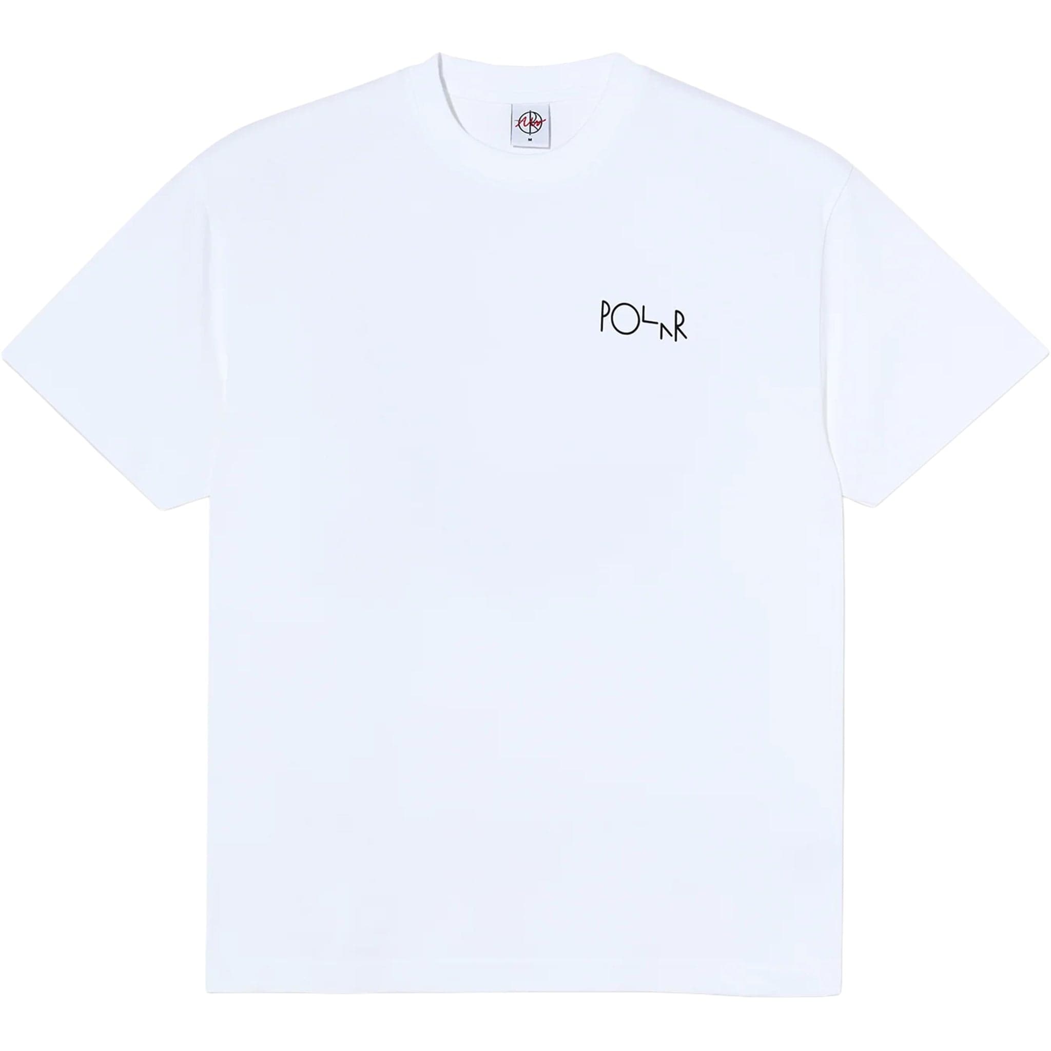 Polar Fill Logo Tee Happy Sad White T Shirt