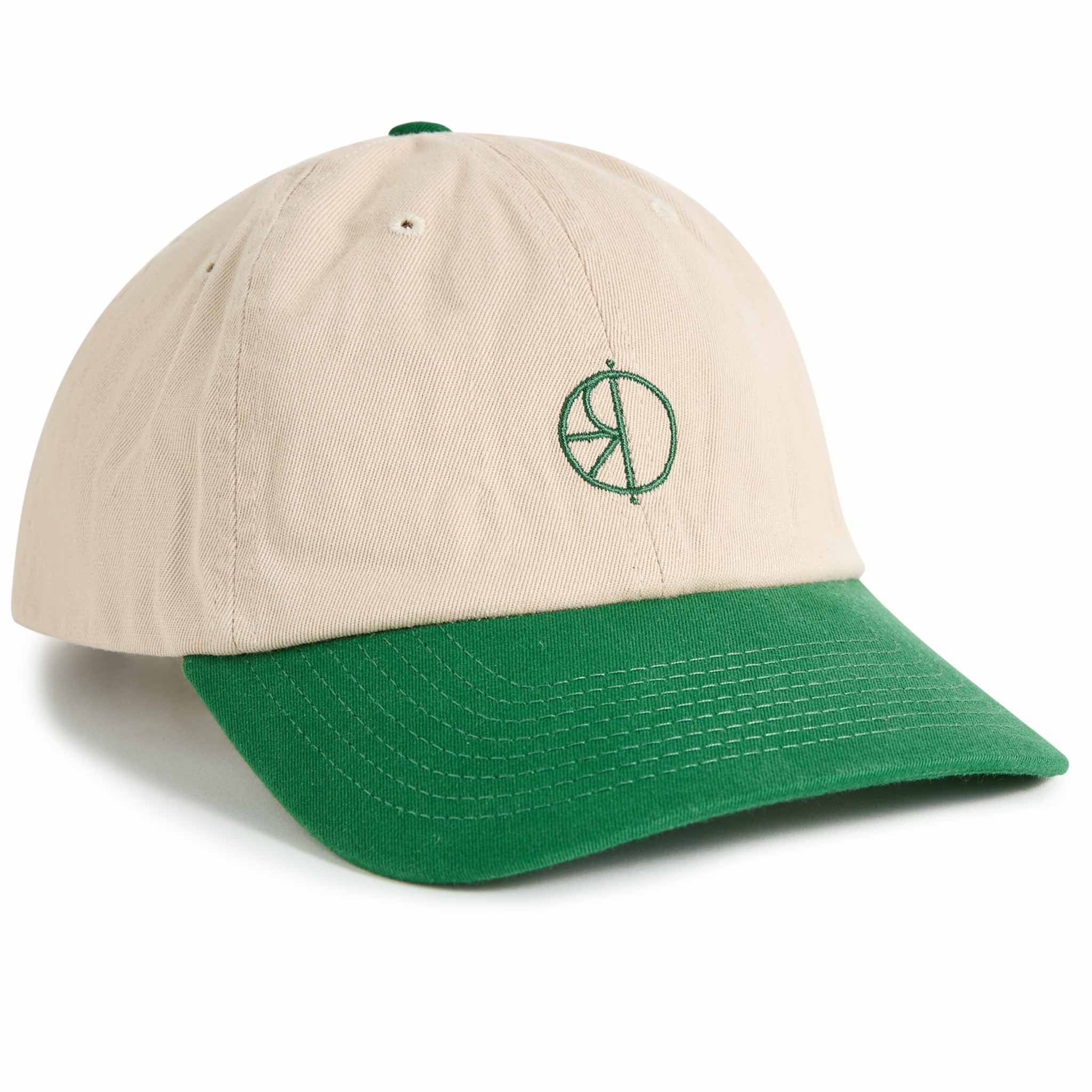 Polar Sai Cap Stroke Logo Ecru Green SP25 Hats