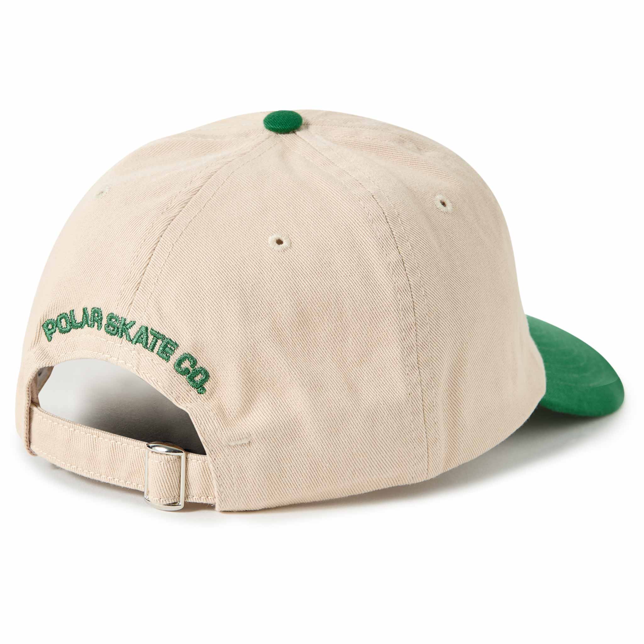 Polar Sai Cap Stroke Logo Ecru Green SP25 Hats