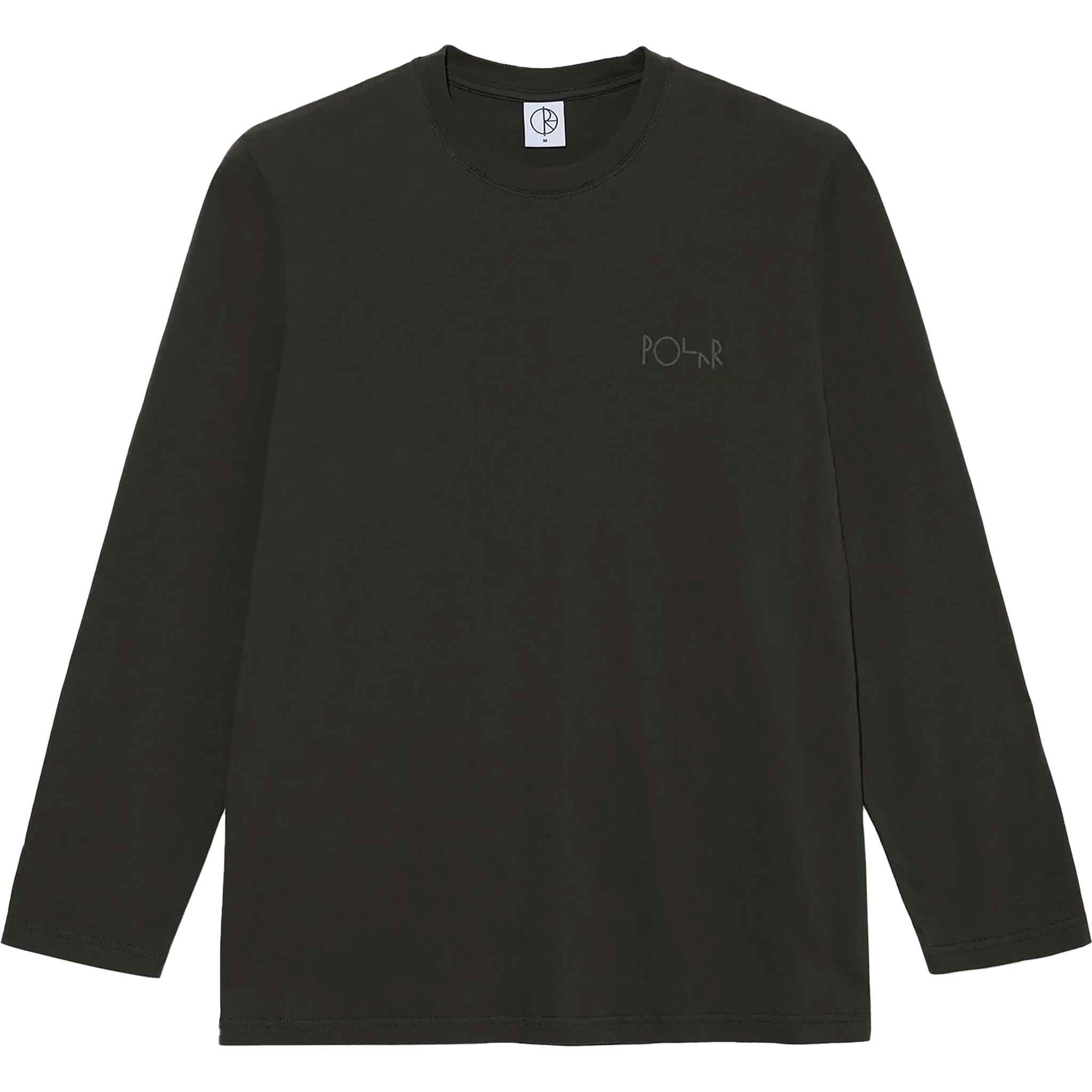Polar Stroke Logo Steve Long Sleeve Tee Dirty Black T Shirt