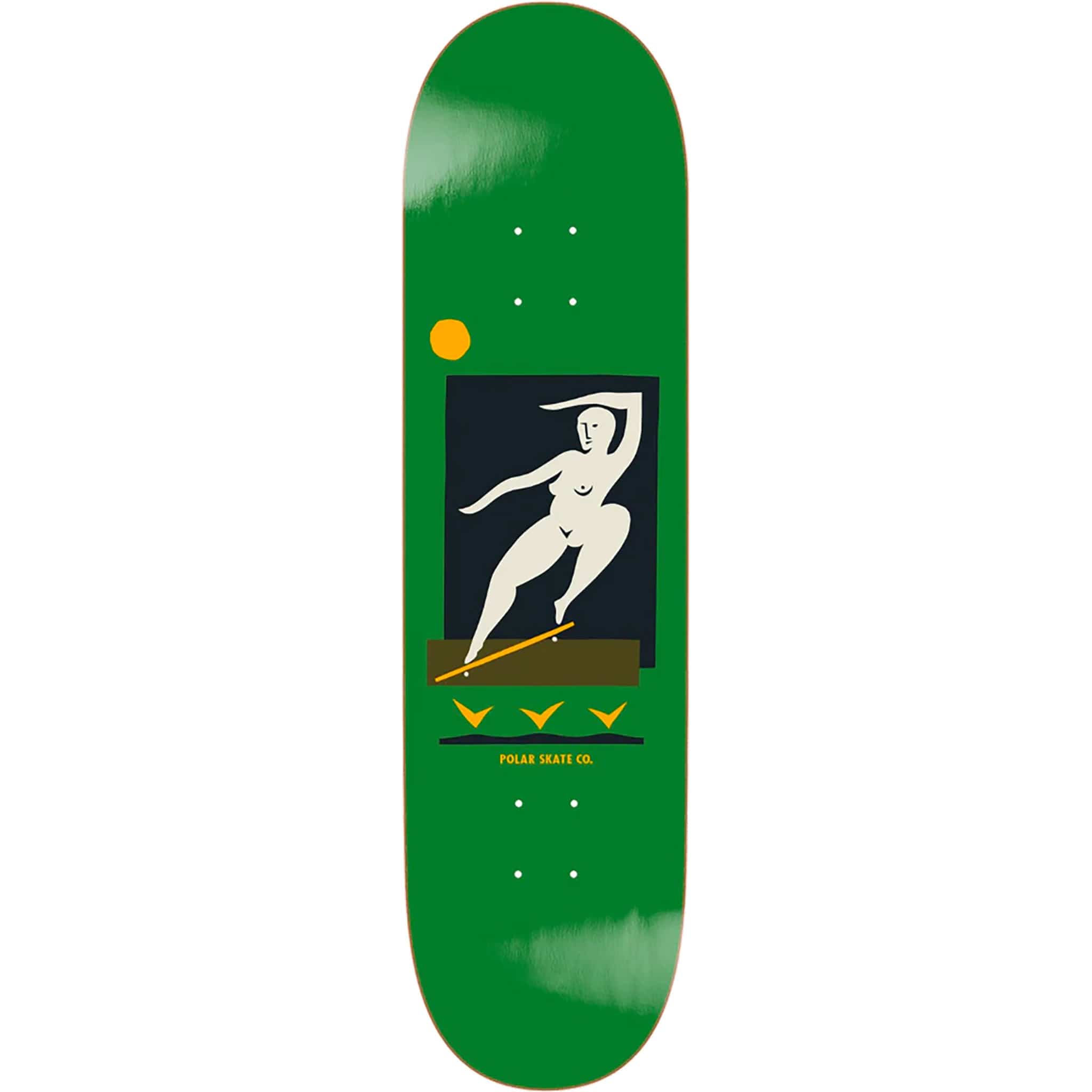 Polar Team BS Smith Green Skateboard Deck 8.25" Skateboard