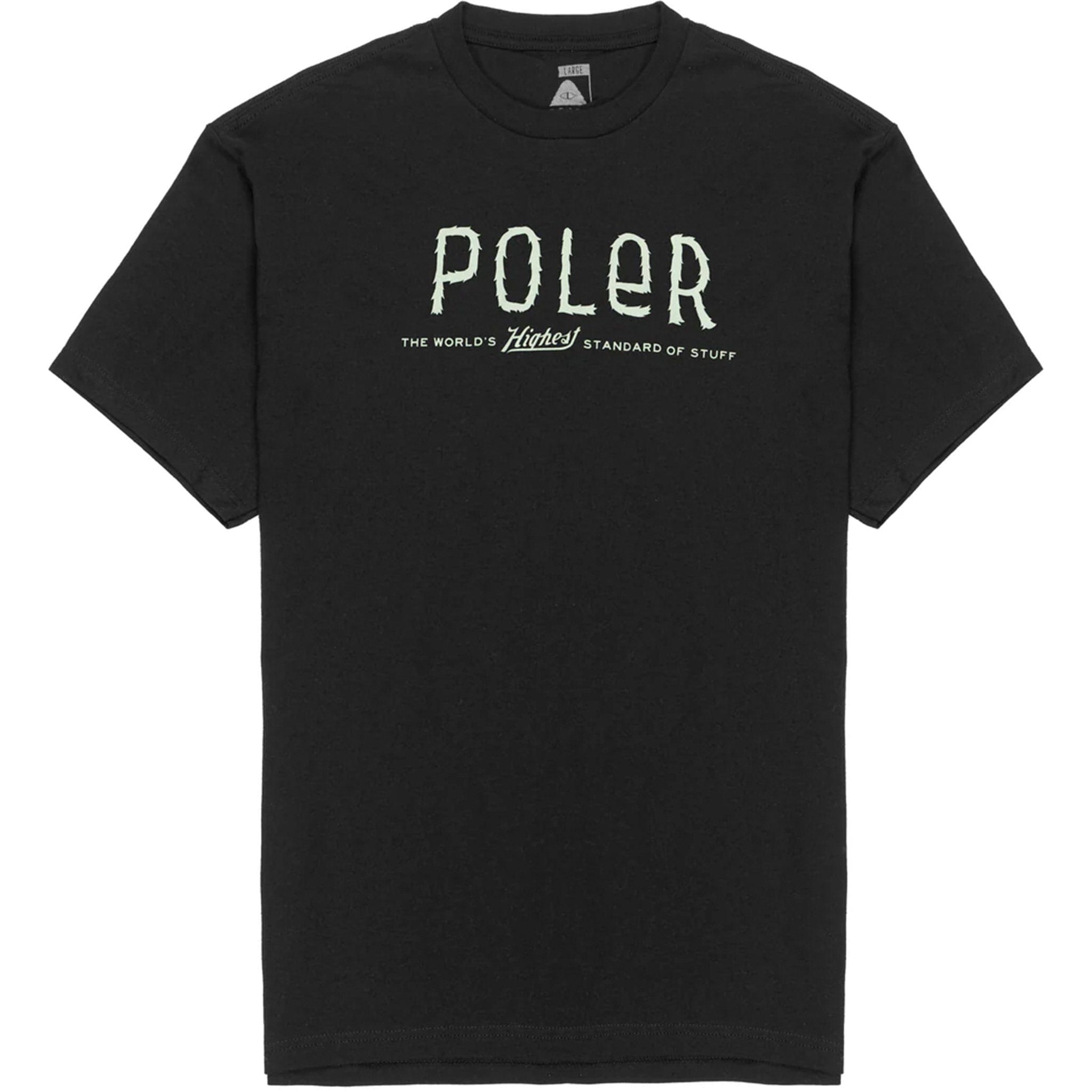 Poler Furry Front Tee Black T Shirt