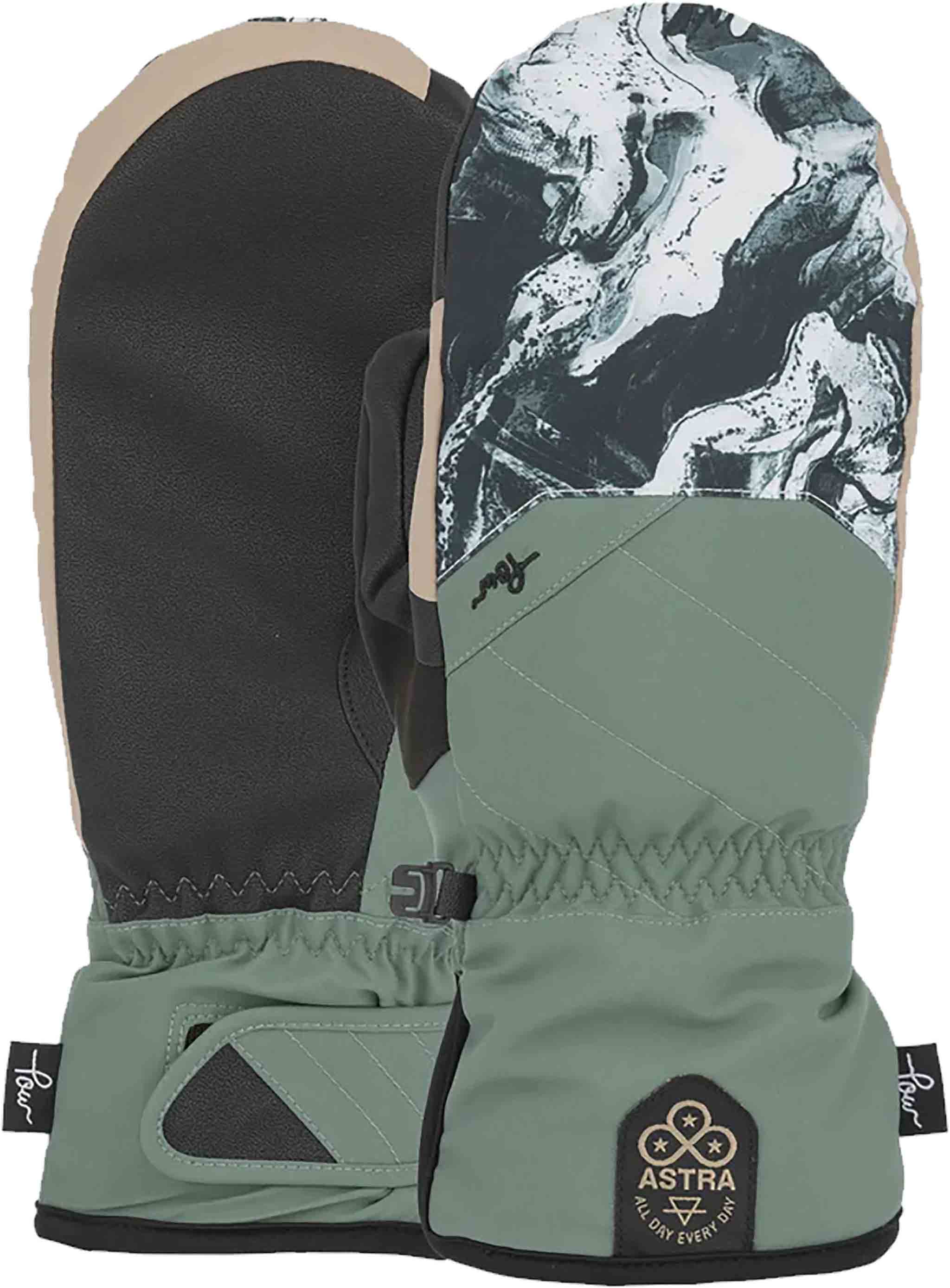 POW Womens Astra Mitt Marble Moss Gloves & Mitts