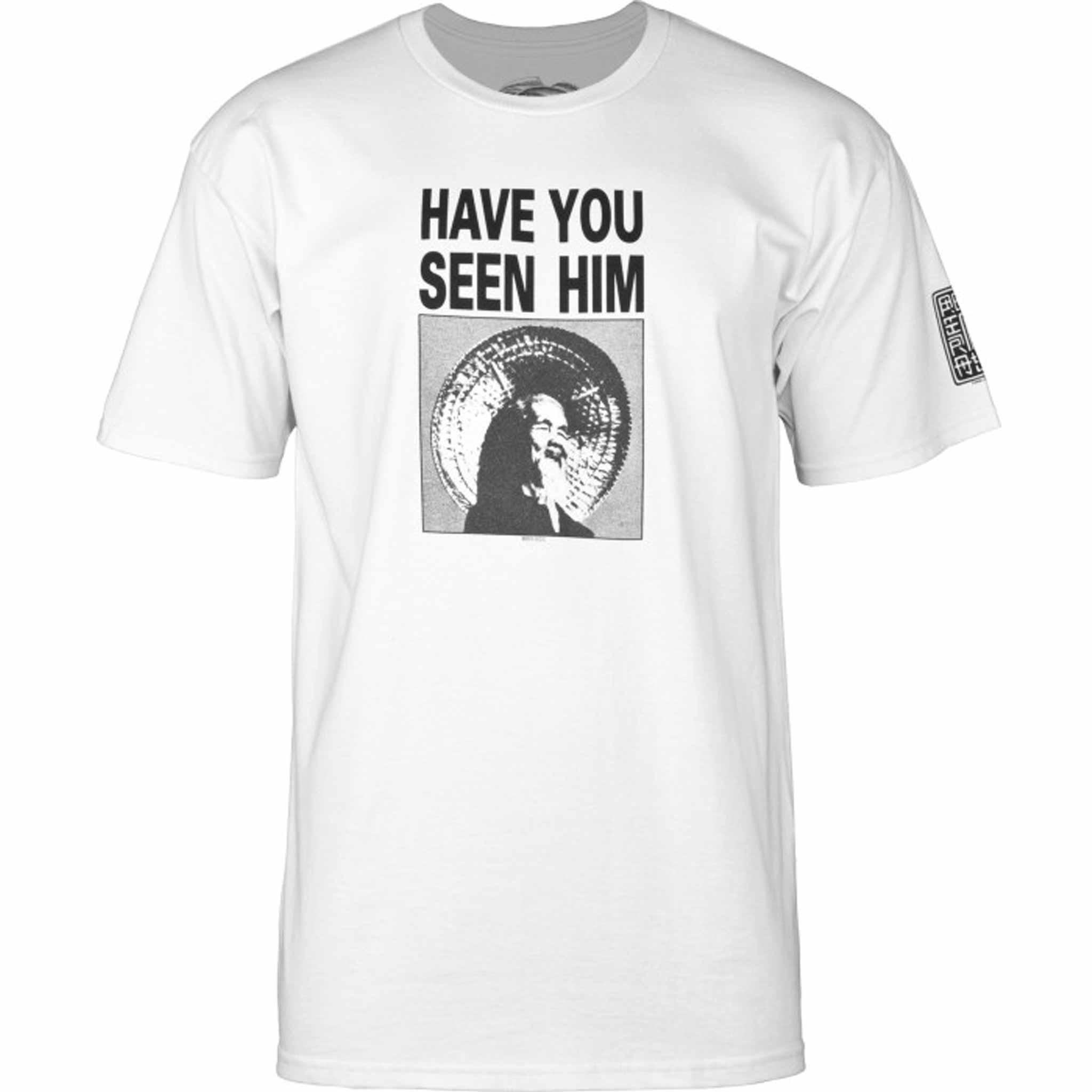 Powell Peralta Animal Chin Have You Seen Him Tee White T Shirt