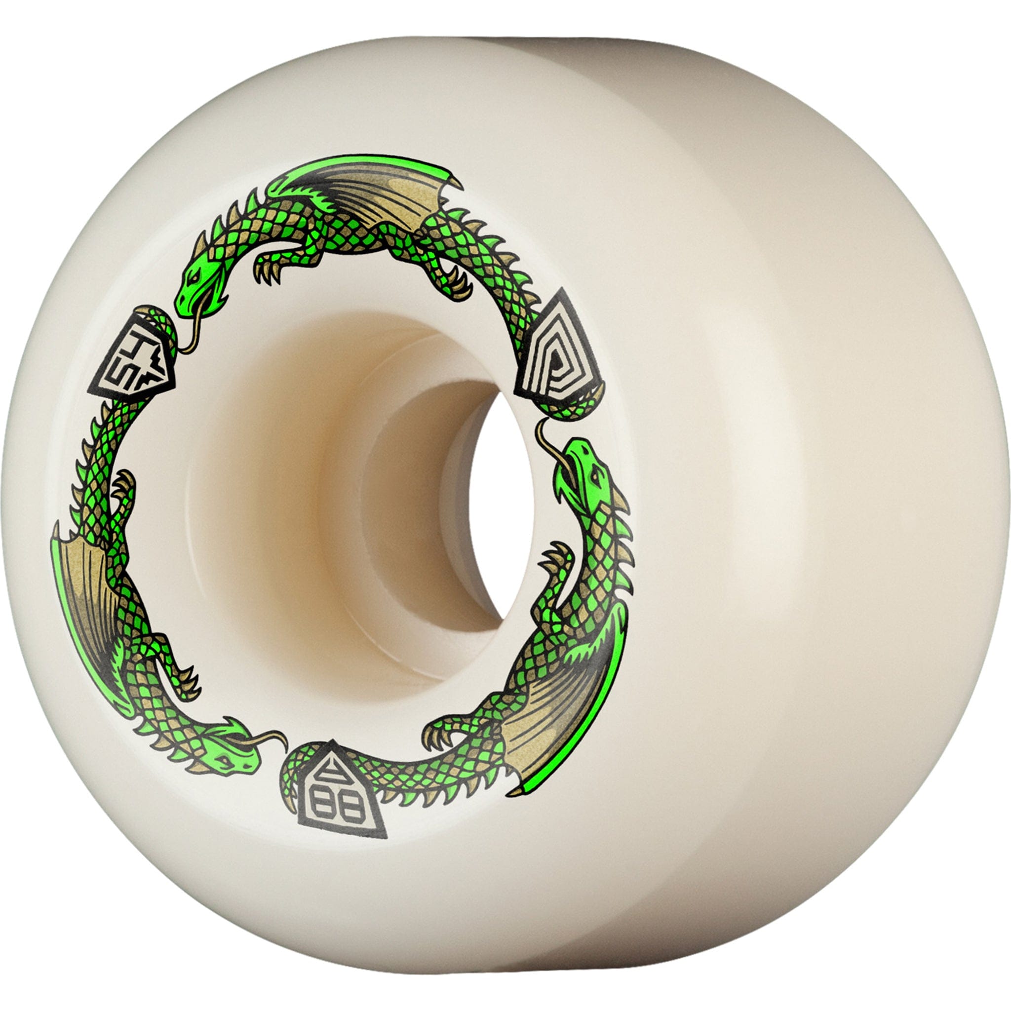 Powell Peralta Dragons A2 Symmetrical Skateboard Wheels 88a 54mm x 39mm Skateboard Wheels