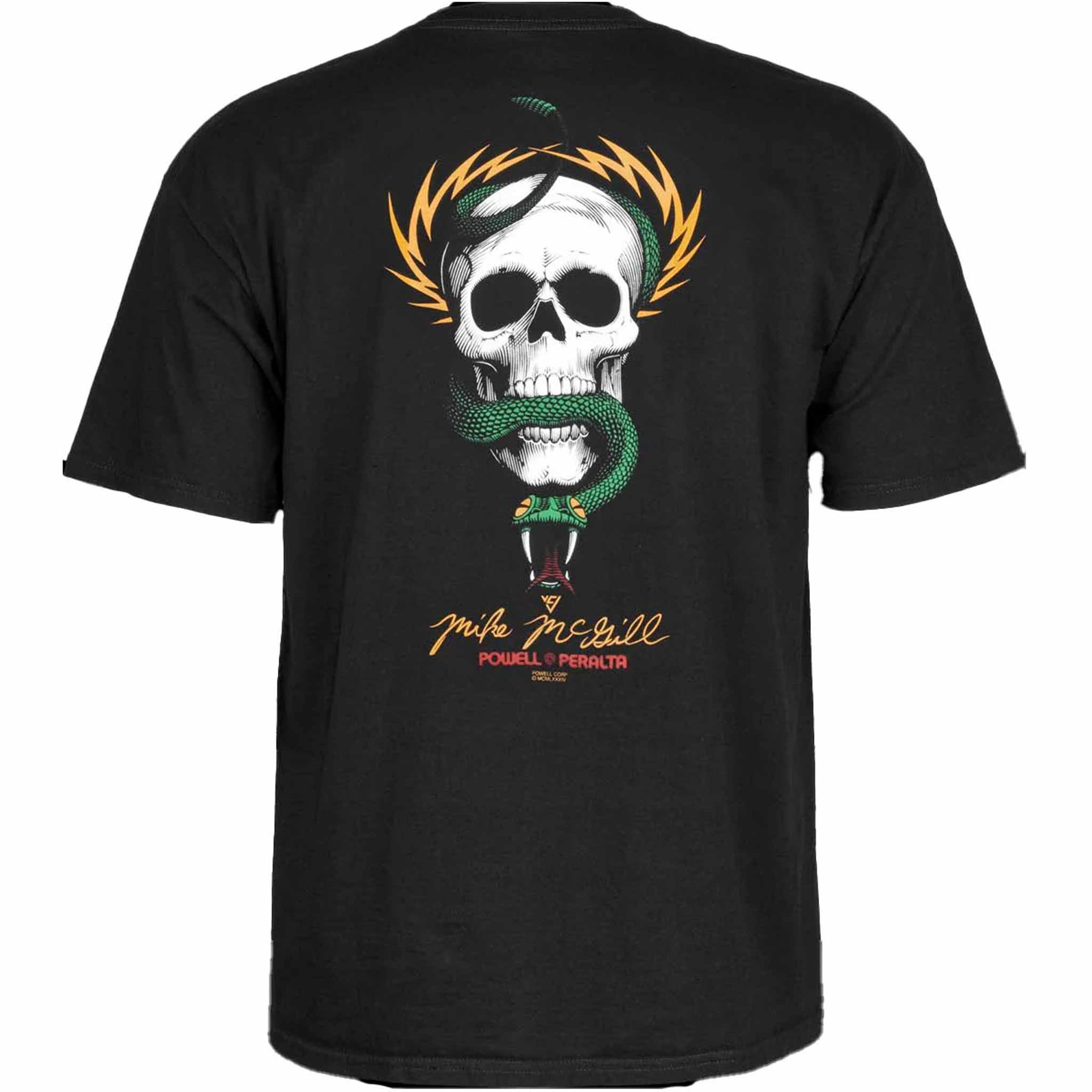 Powell Peralta McGill Skull & Snake Tee Black T Shirt