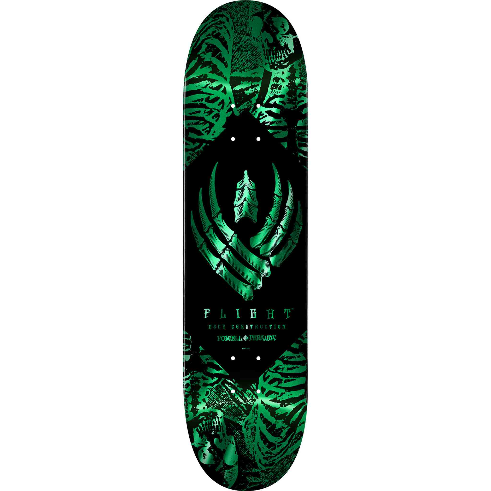 Powell Peralta Skeleton Flight 8.13" Skateboard Deck Teal Foil Skateboard