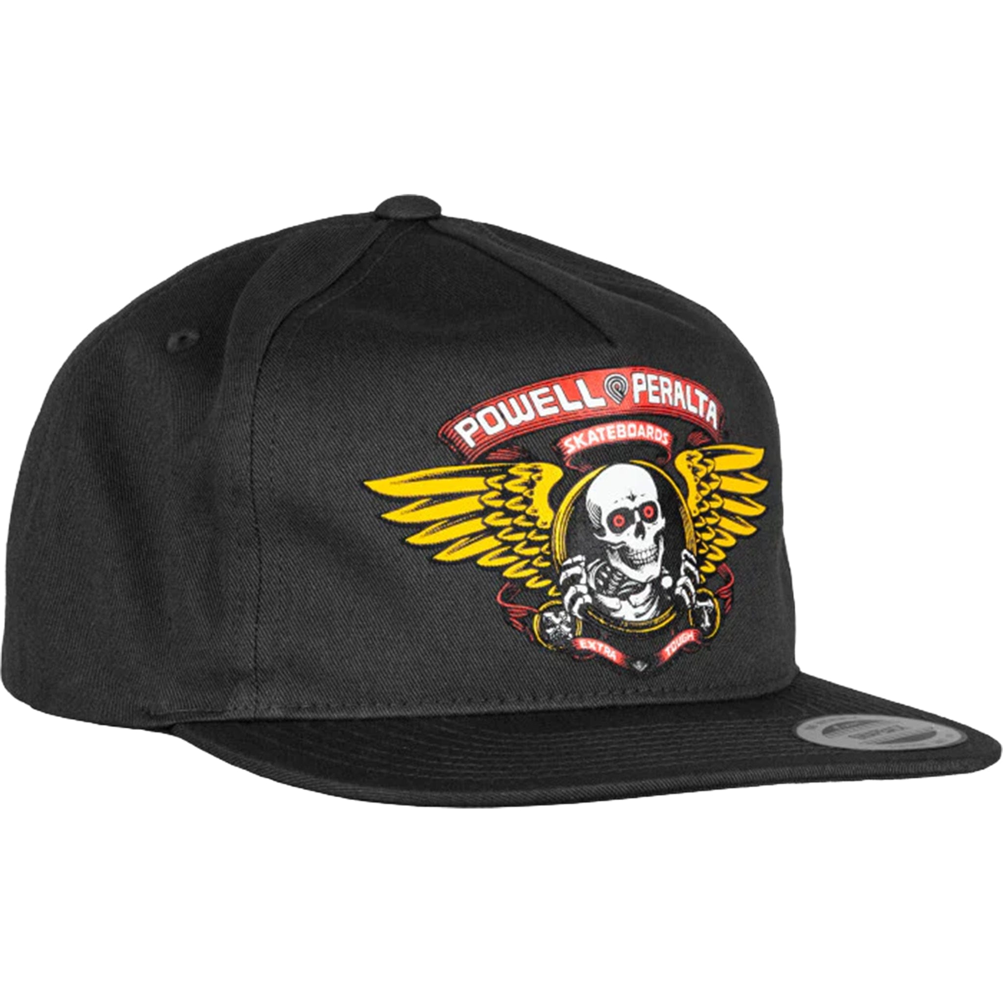 Powell Peralta Winged Ripper Snapback Hat Black Hats