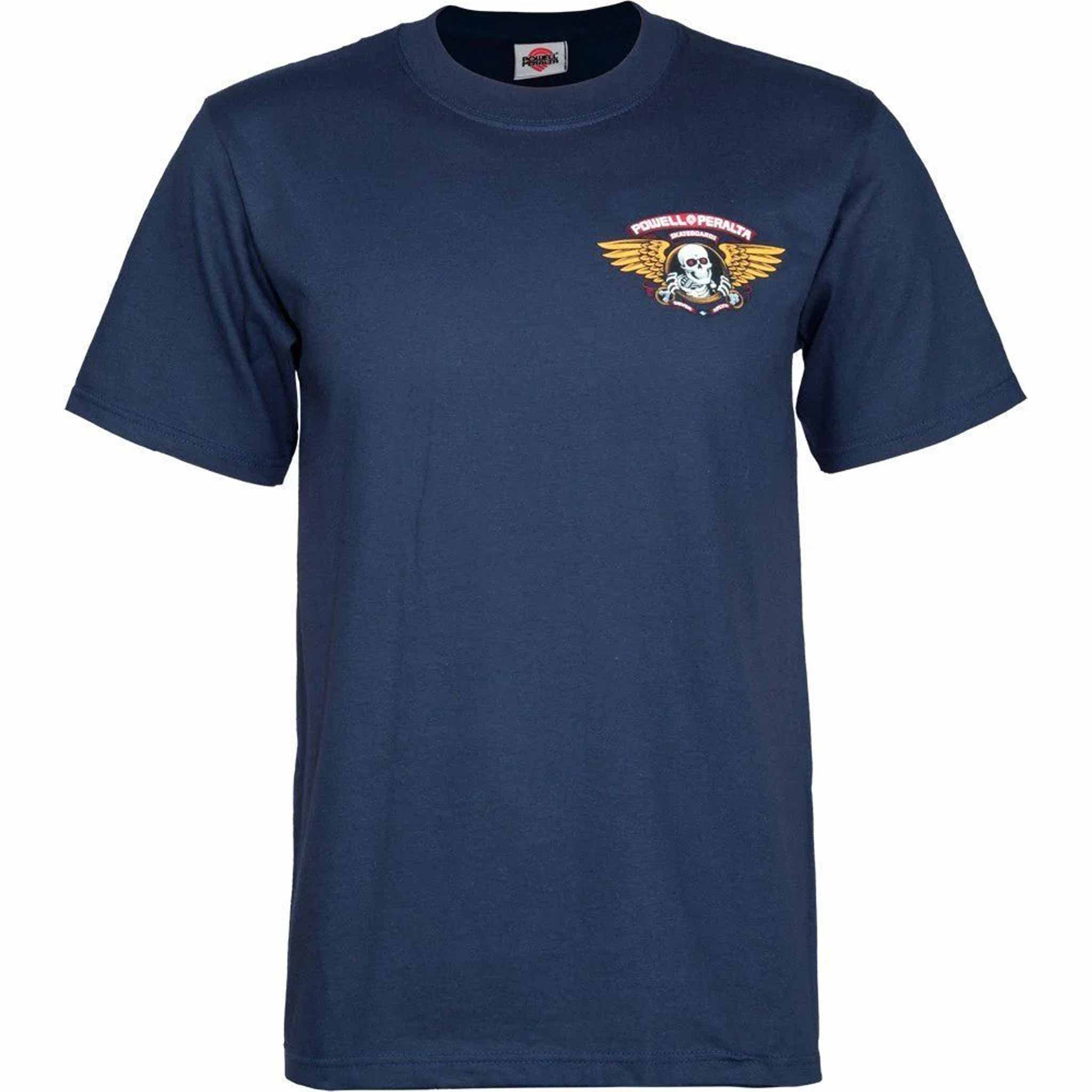Powell Peralta Winged Ripper Tee Navy T Shirt