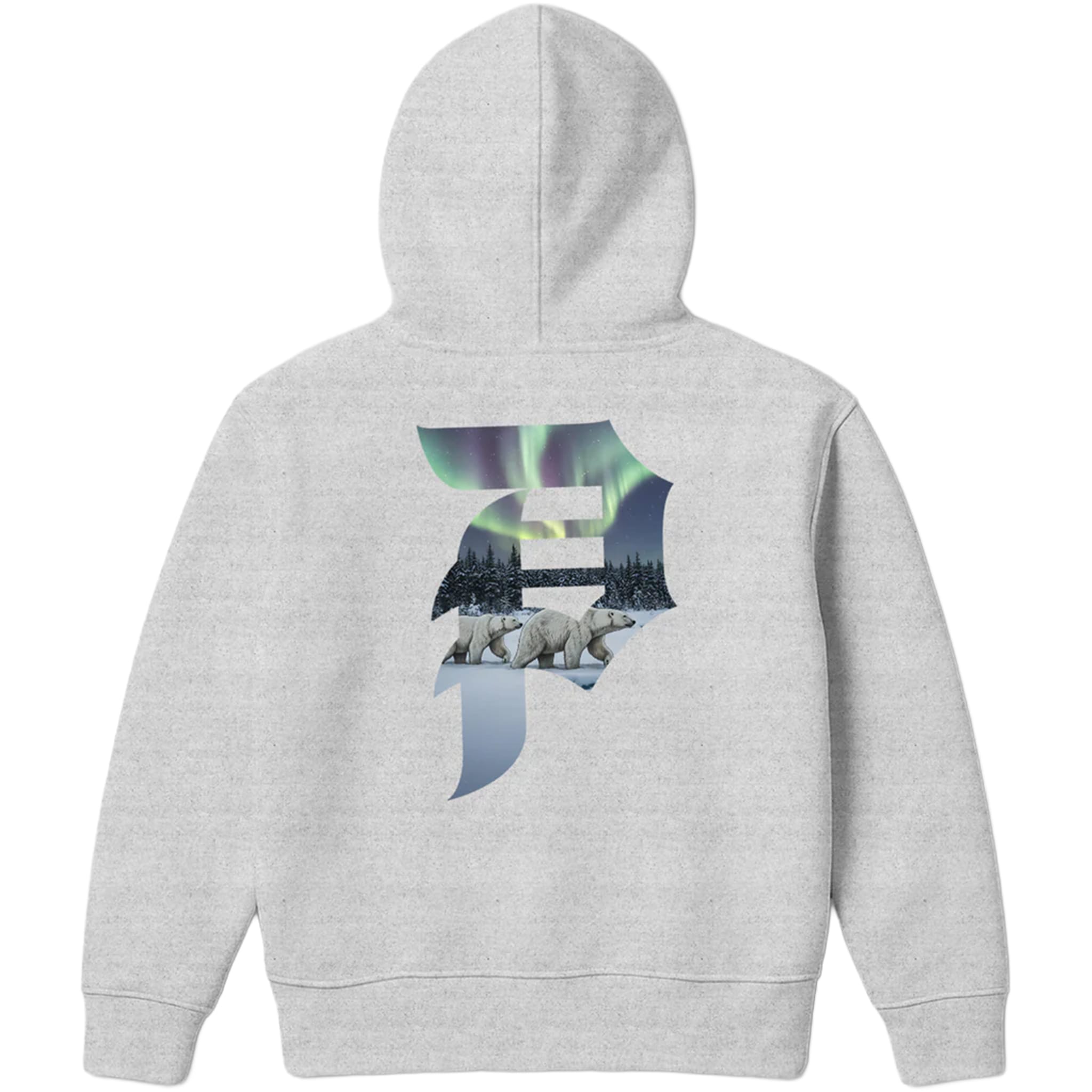 Primitive x Mehrathon Northern Lights Hoodie Ash Grey Sweatshirts