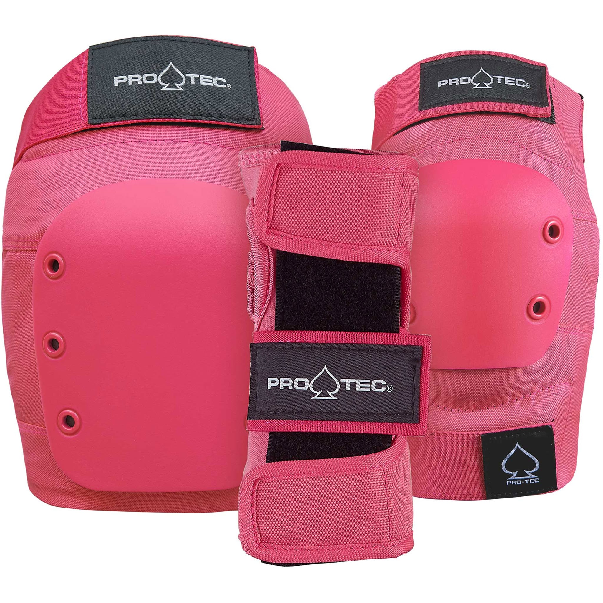 Pro-Tec Street Adult 3-Pack Pad Set Pink Skateboard Protection
