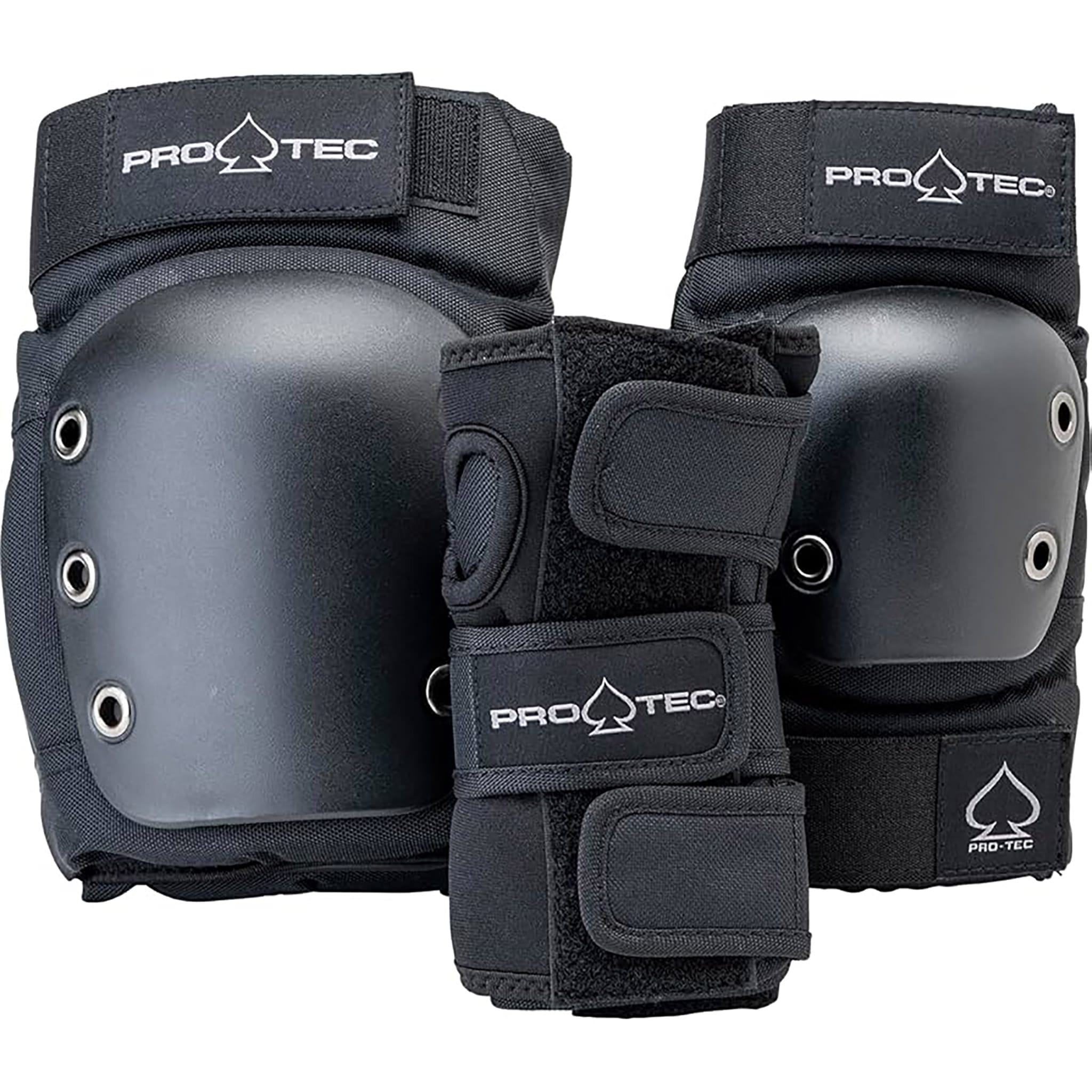 Pro-Tec Street Junior 3-Pack Pad Set Black Skateboard Protection
