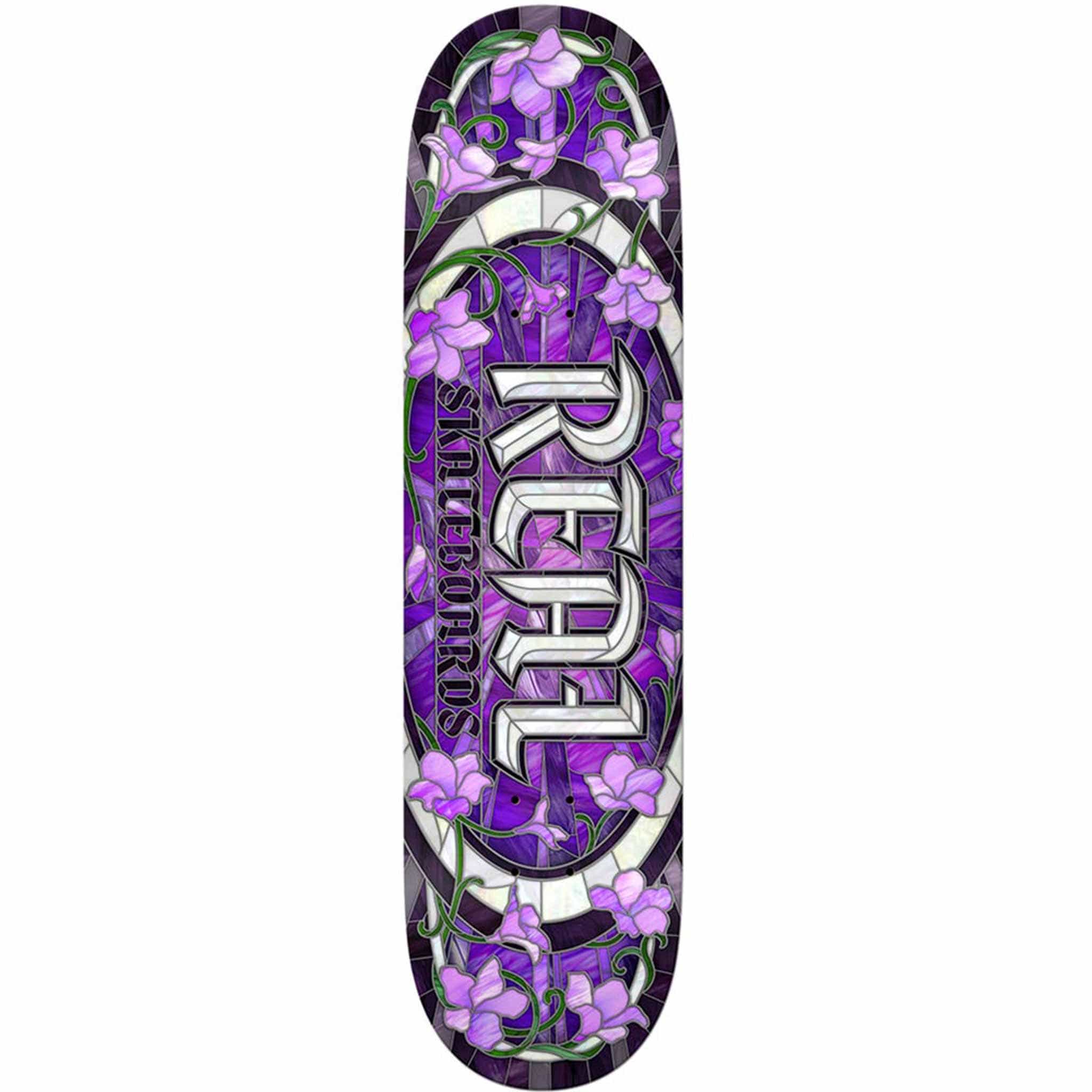 Real Cathedral Oval Purple 8.25" Skateboard Deck Skateboard