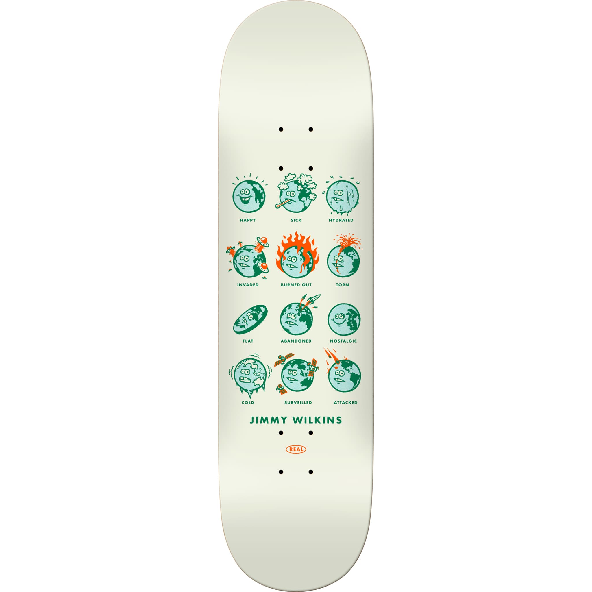 Real Jimmy Wilkins How Are You Skateboard Deck 8.5" Skateboard