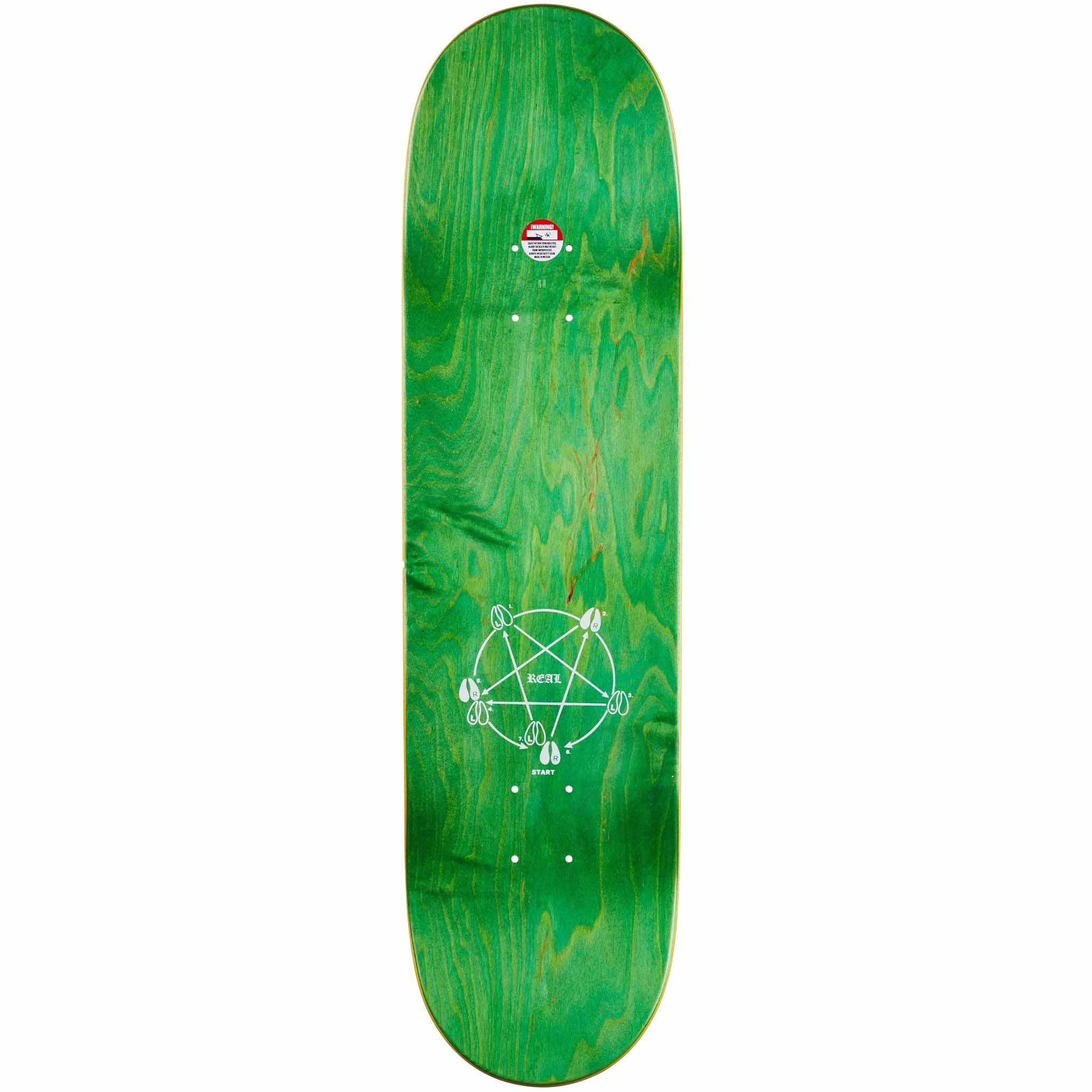 Real Lintell Dance With The Devil 8.5" Skateboard Deck Yellow Skateboard