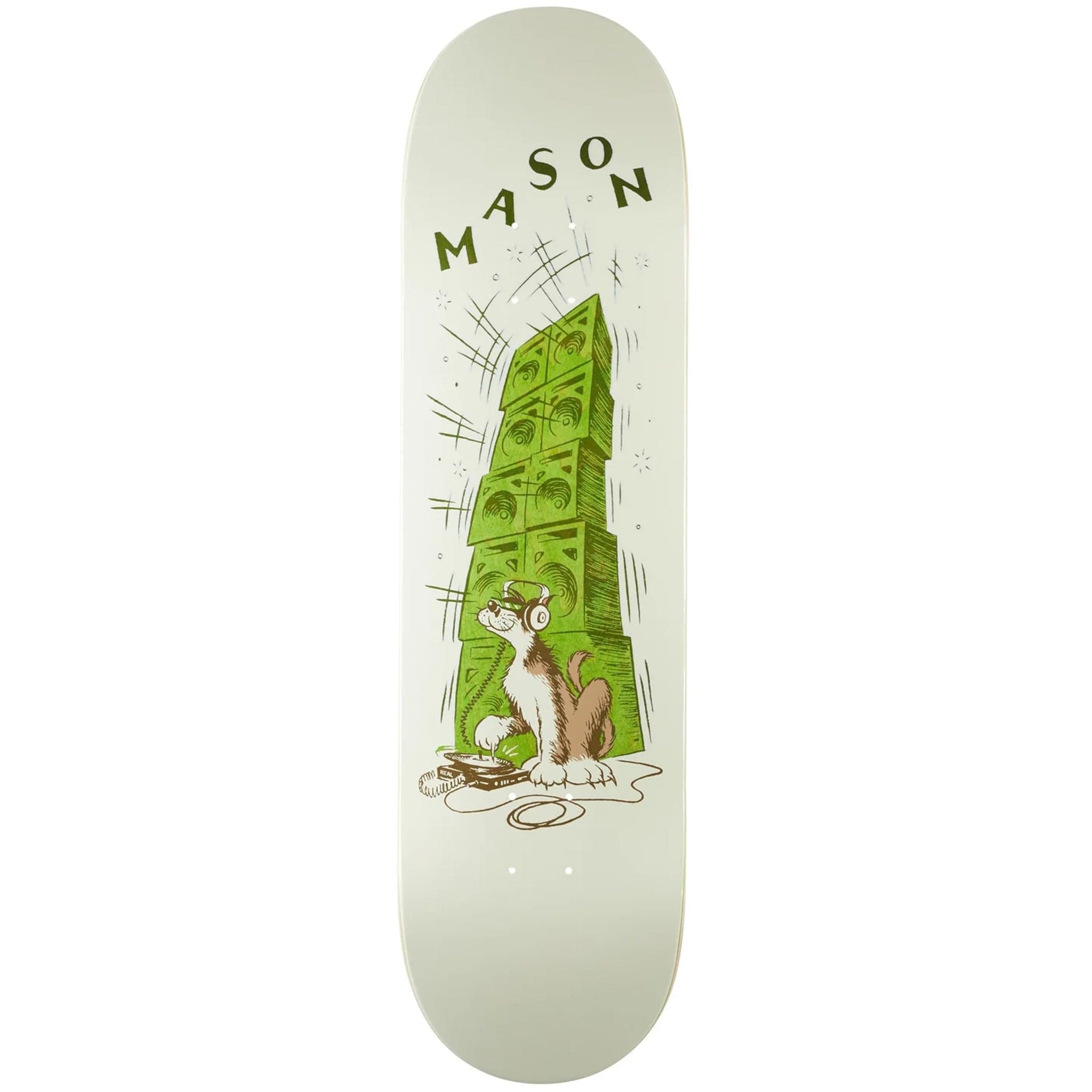Real Mason Record Scratch Skateboard Deck 8.28" Skateboard