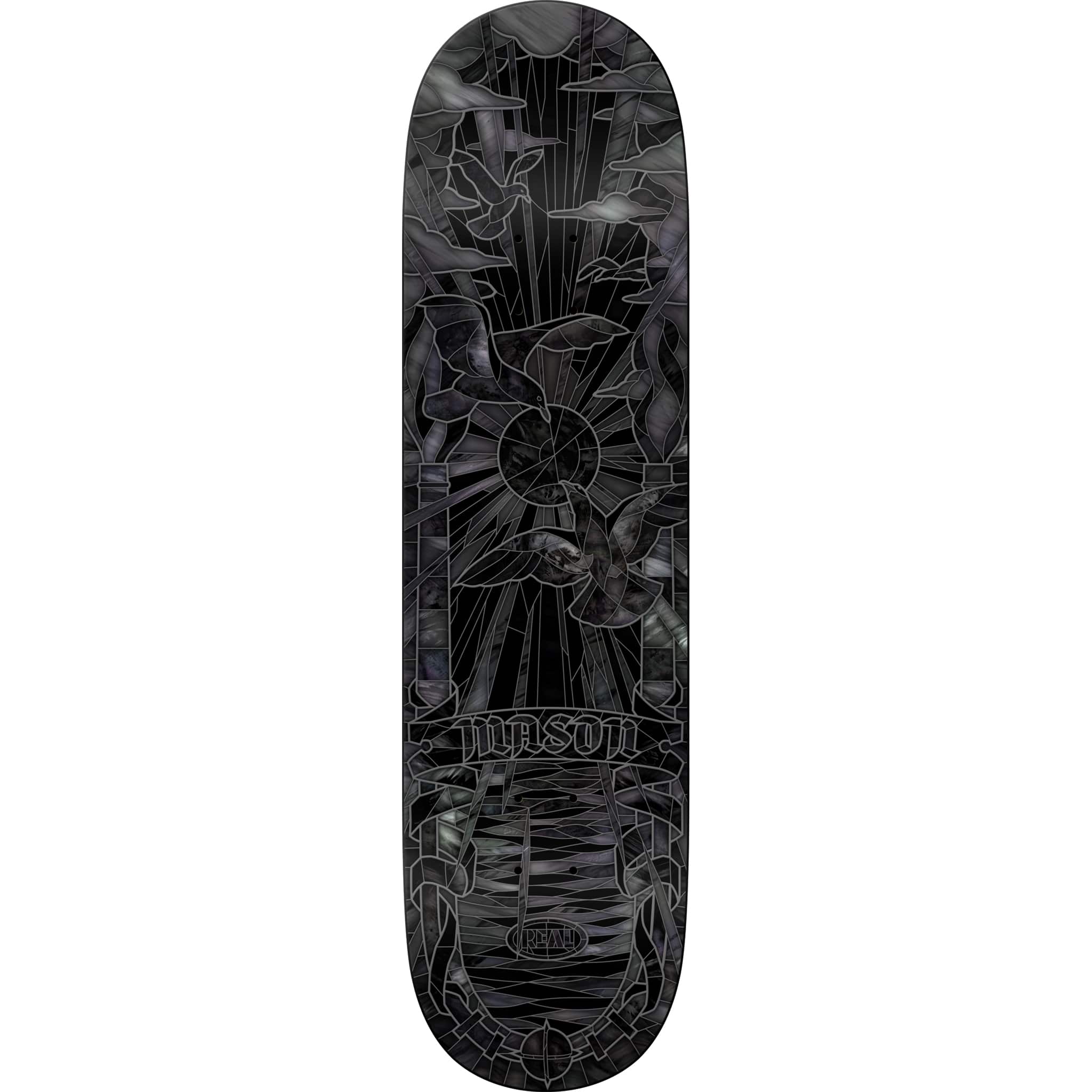 Real Mason Silva Black Sunday Cathedral Skateboard Deck 8.06" Skateboard