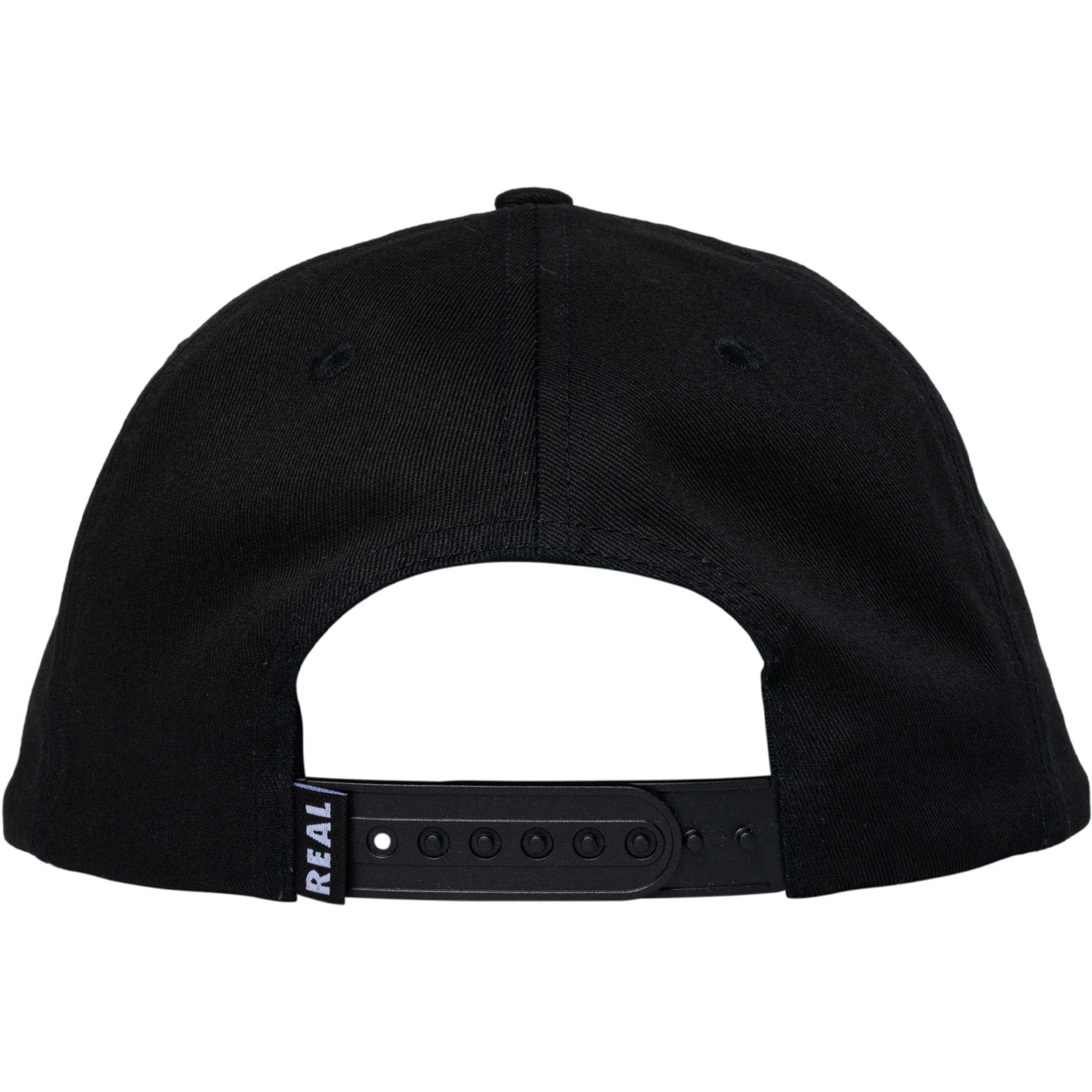 Real Scripted Snapback Hat Black Yellow Hats