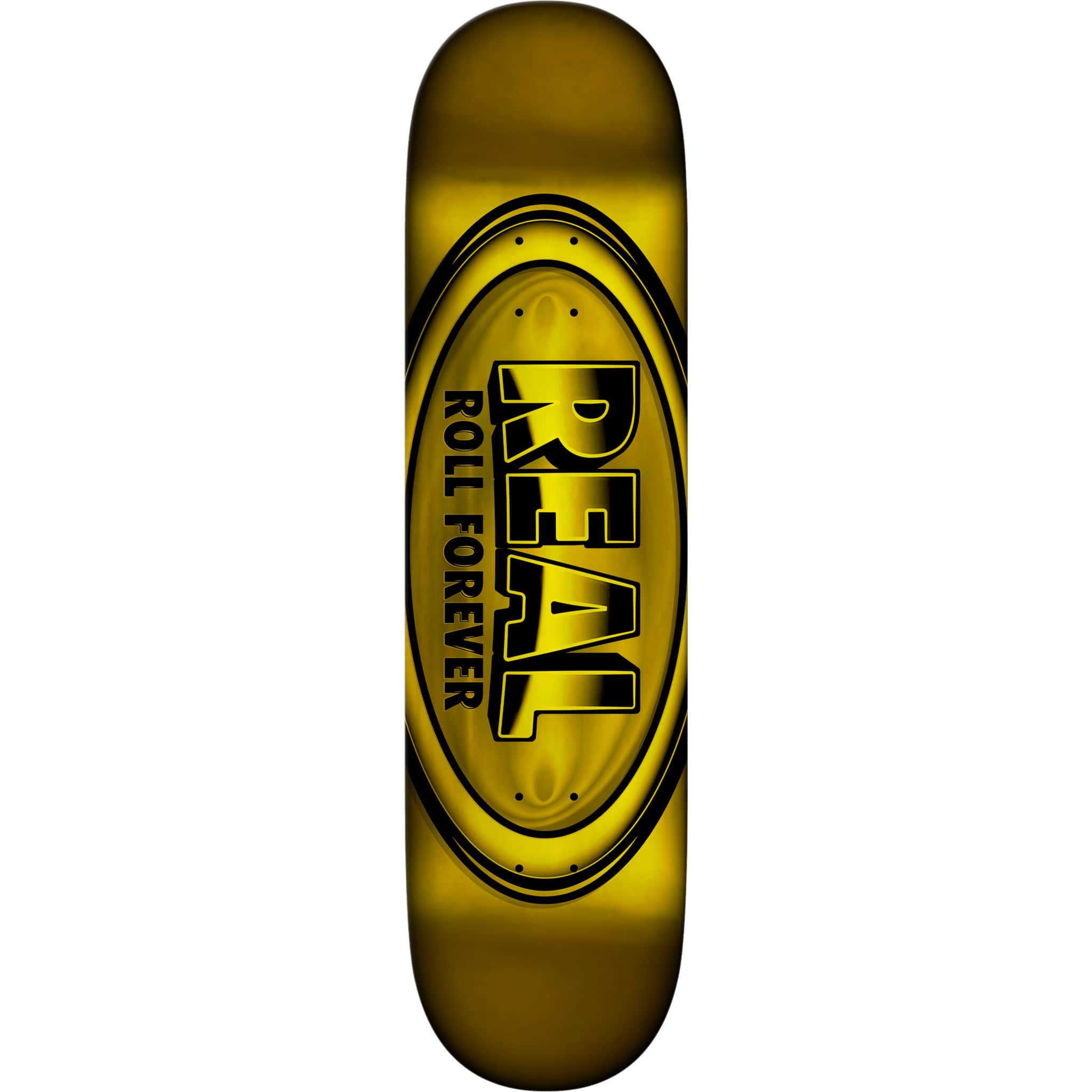 Real Team Oval DBX Skateboard Deck Yellow 8.38" Skateboard