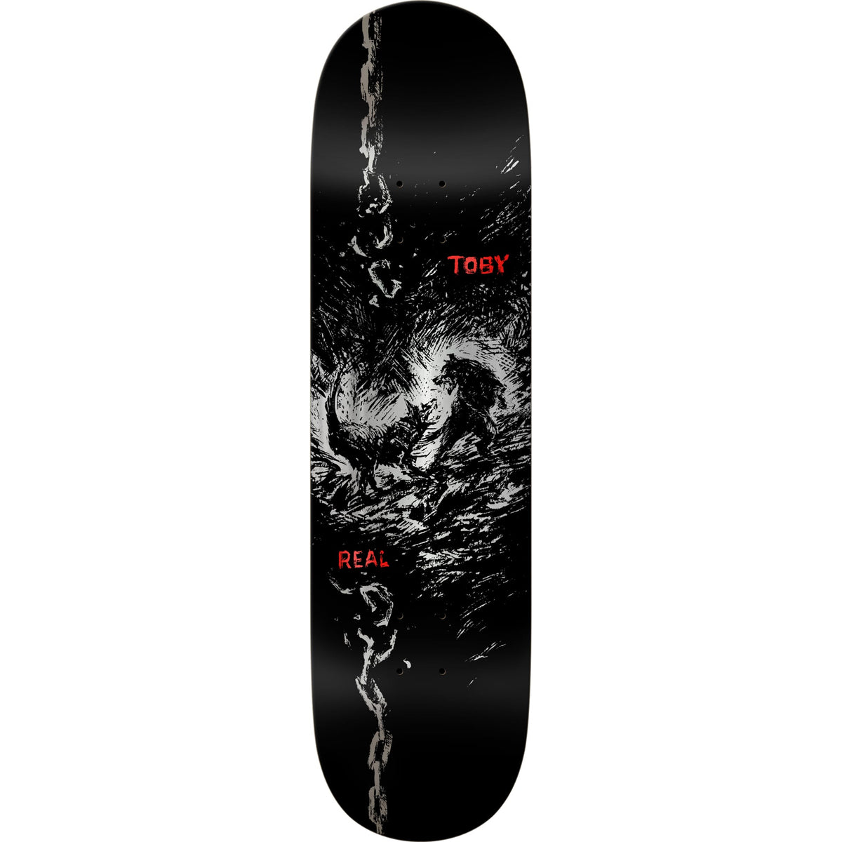 Real Toby Ryan Dog Bite Skateboard Deck 8.25" Skateboard