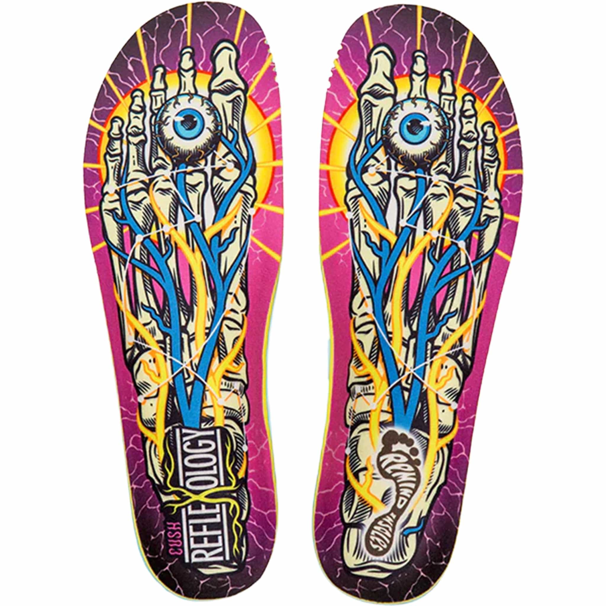 Remind Cush Impact Mid-High Arch Insoles Reflexology Insoles