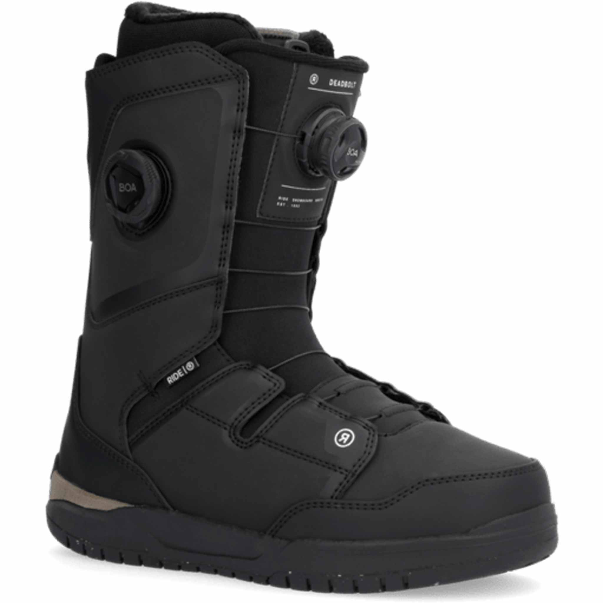 Ride Deadbolt Zonal Boa Snowboard Boot 2026 Black Mens Boots