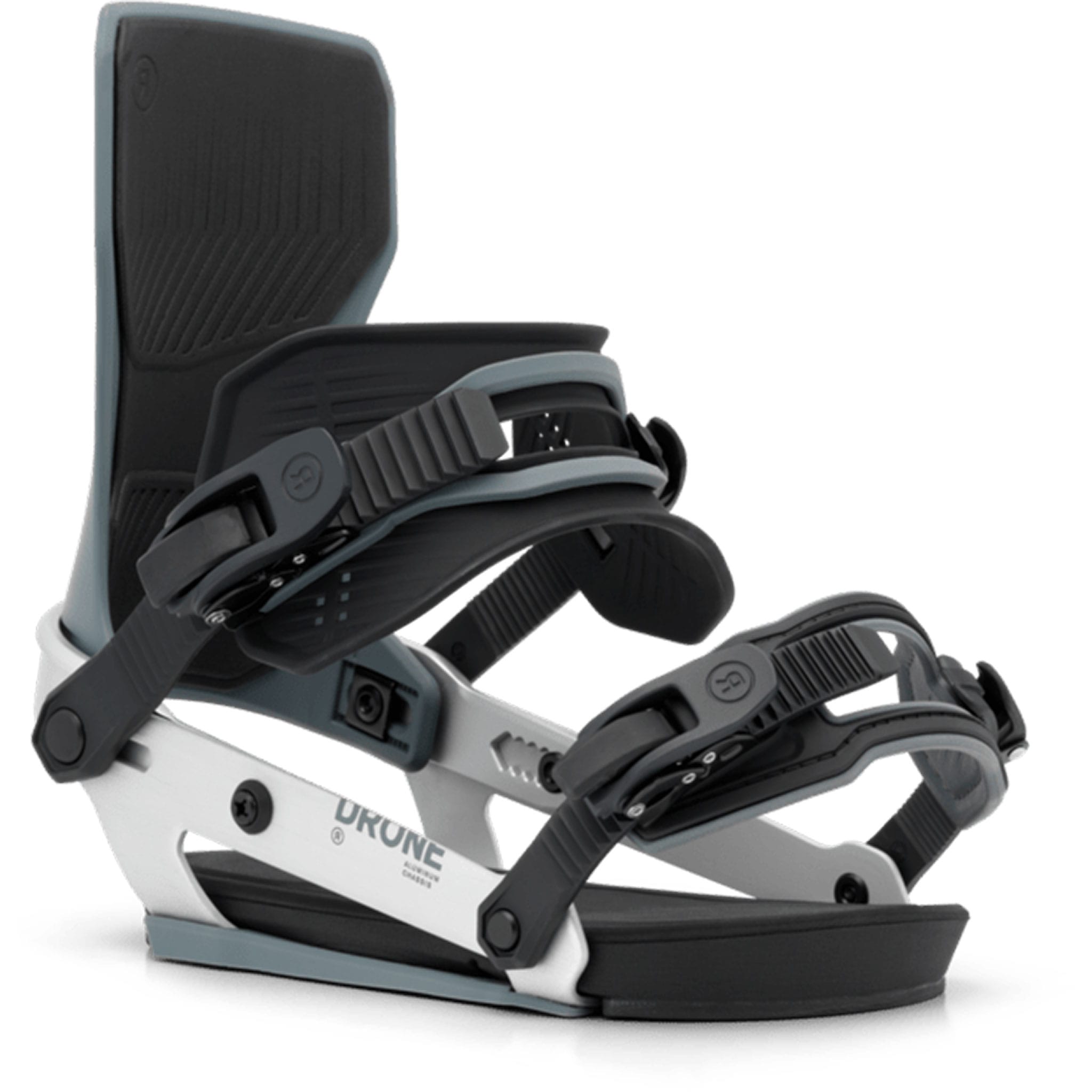 Ride Drone Aluminum Snowboard Binding Silver 2027 Mens Snowboard Bindings