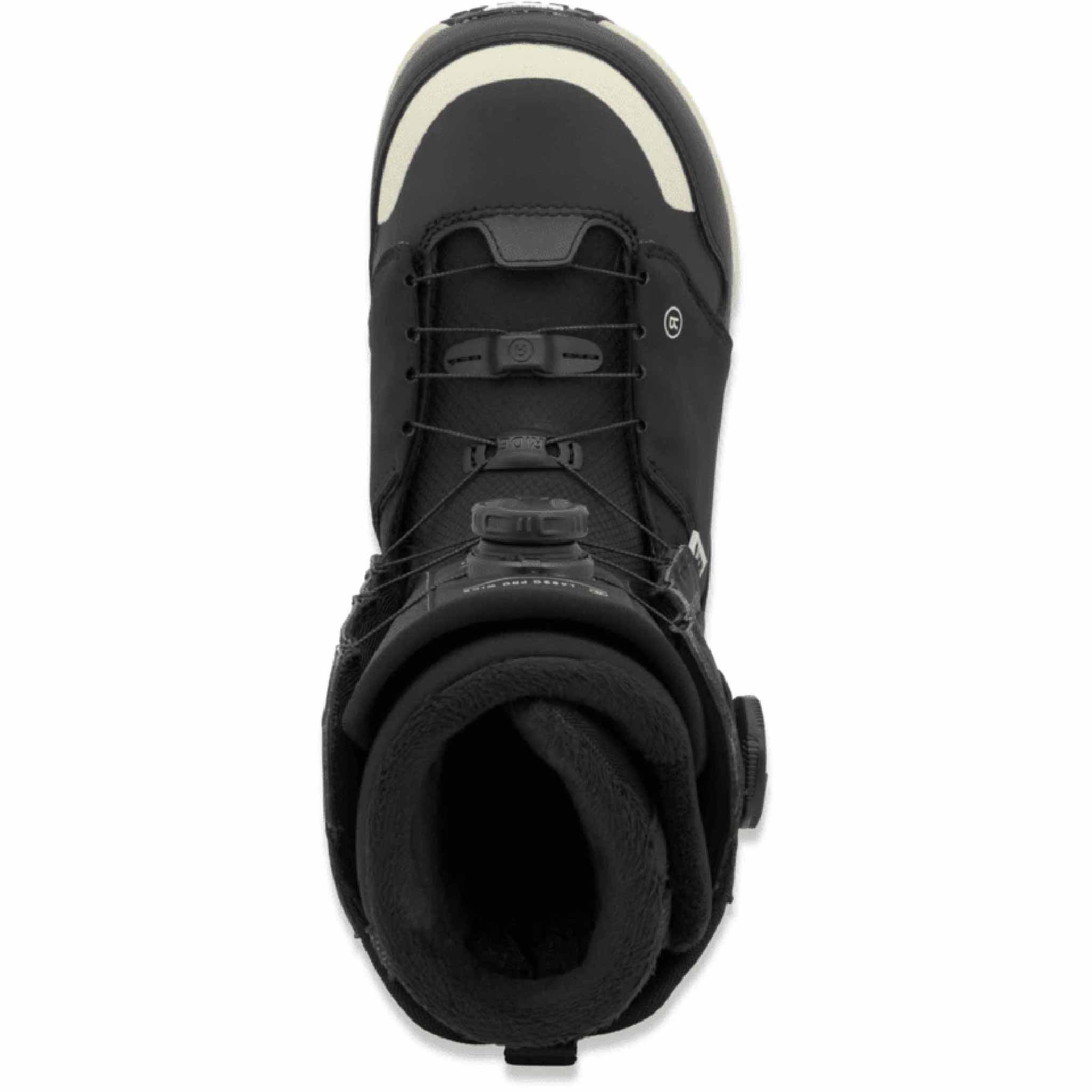 Ride Lasso Pro Wide Boa Snowboard Boot 2026 Black Mens Boots