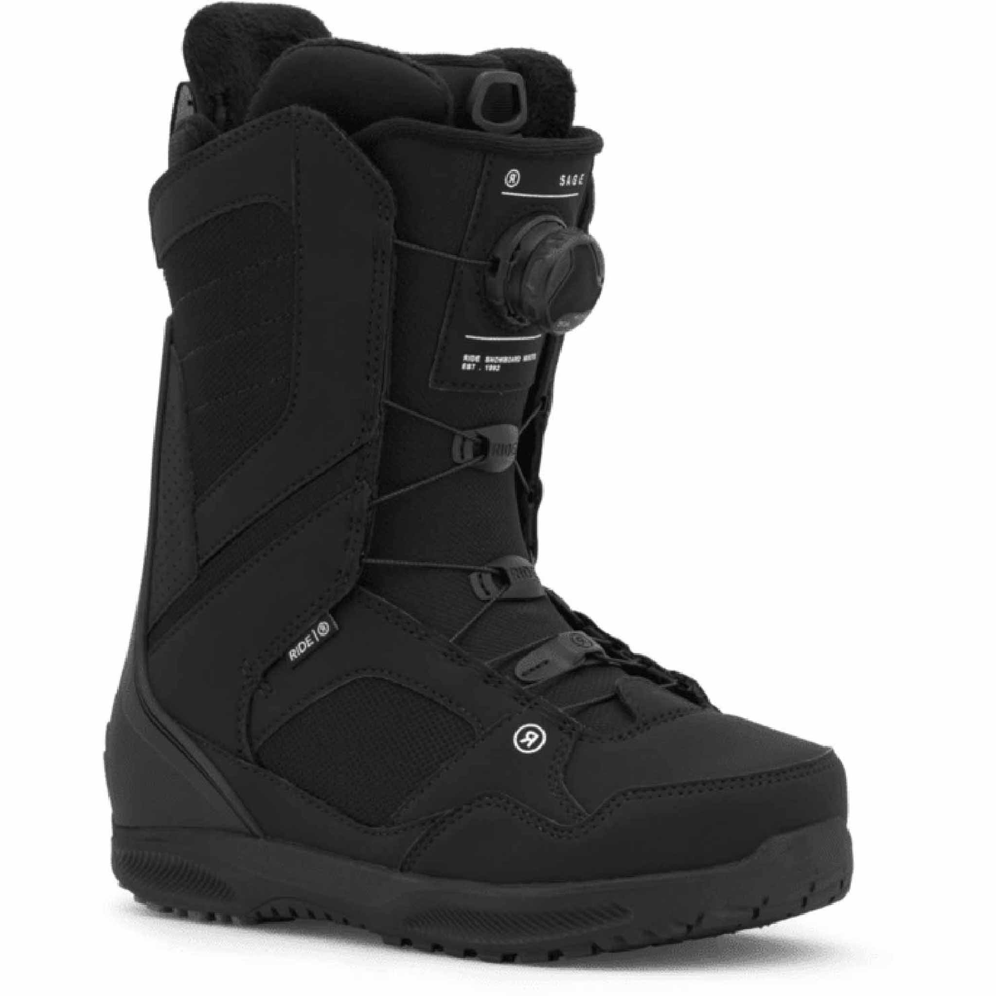 Ride Womens Sage Boa Snowboard Boot 2026 Black Women's Boots