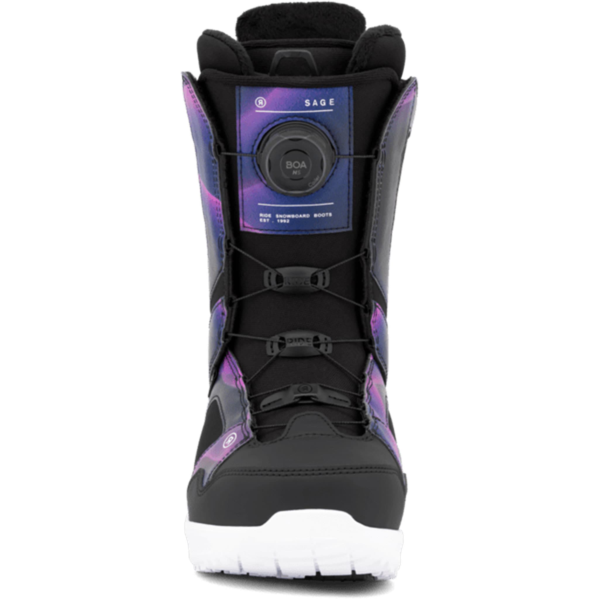 Ride Womens Sage BOA Snowboard Boot Purple 2027 Womens Snowboard Boots
