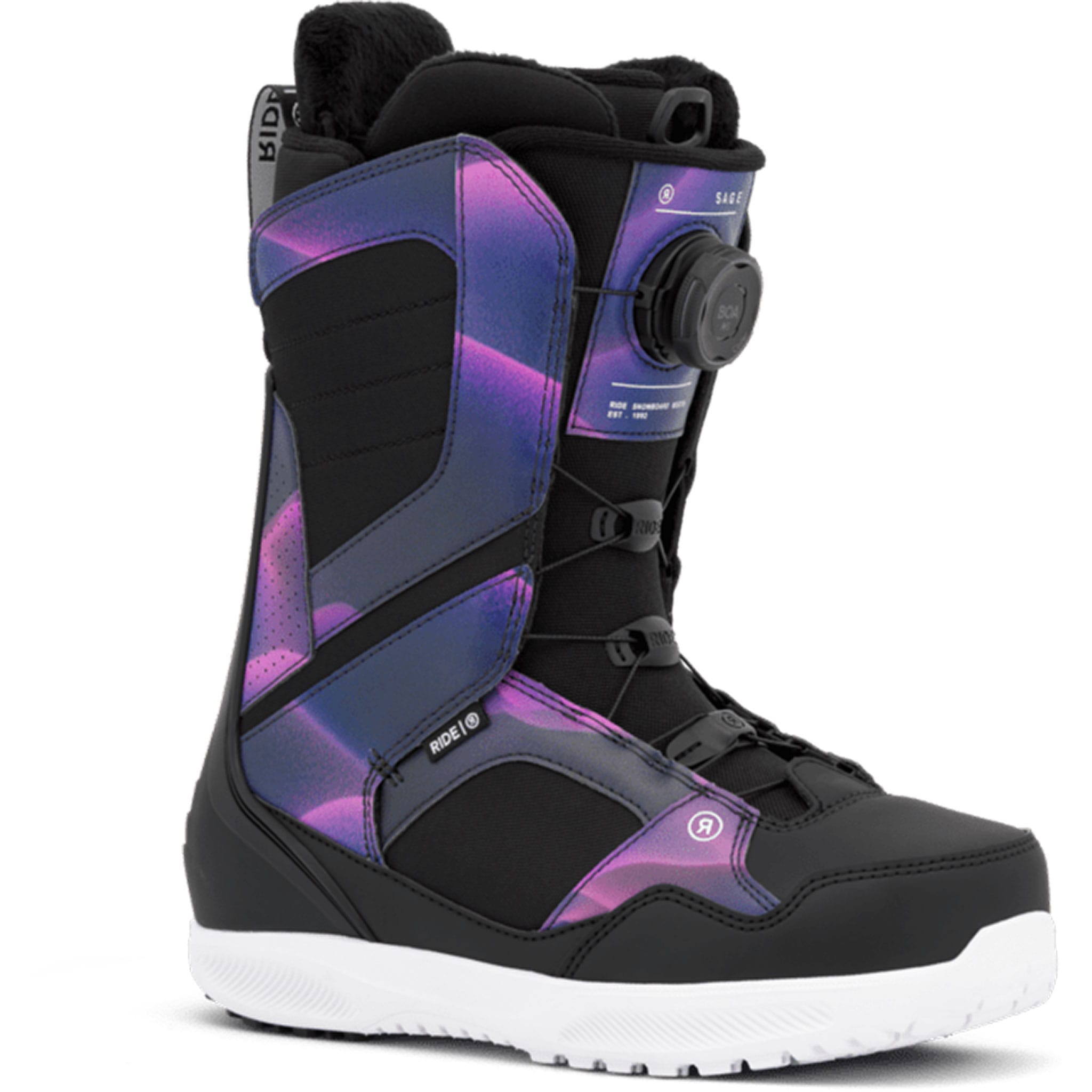 Ride Womens Sage BOA Snowboard Boot Purple 2027 Womens Snowboard Boots